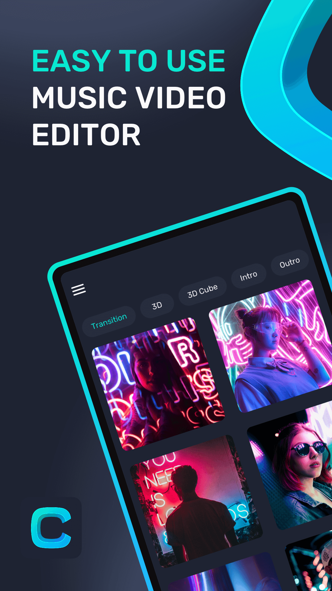 اسکرین شات 1 برنامه Compose Music Video Editor