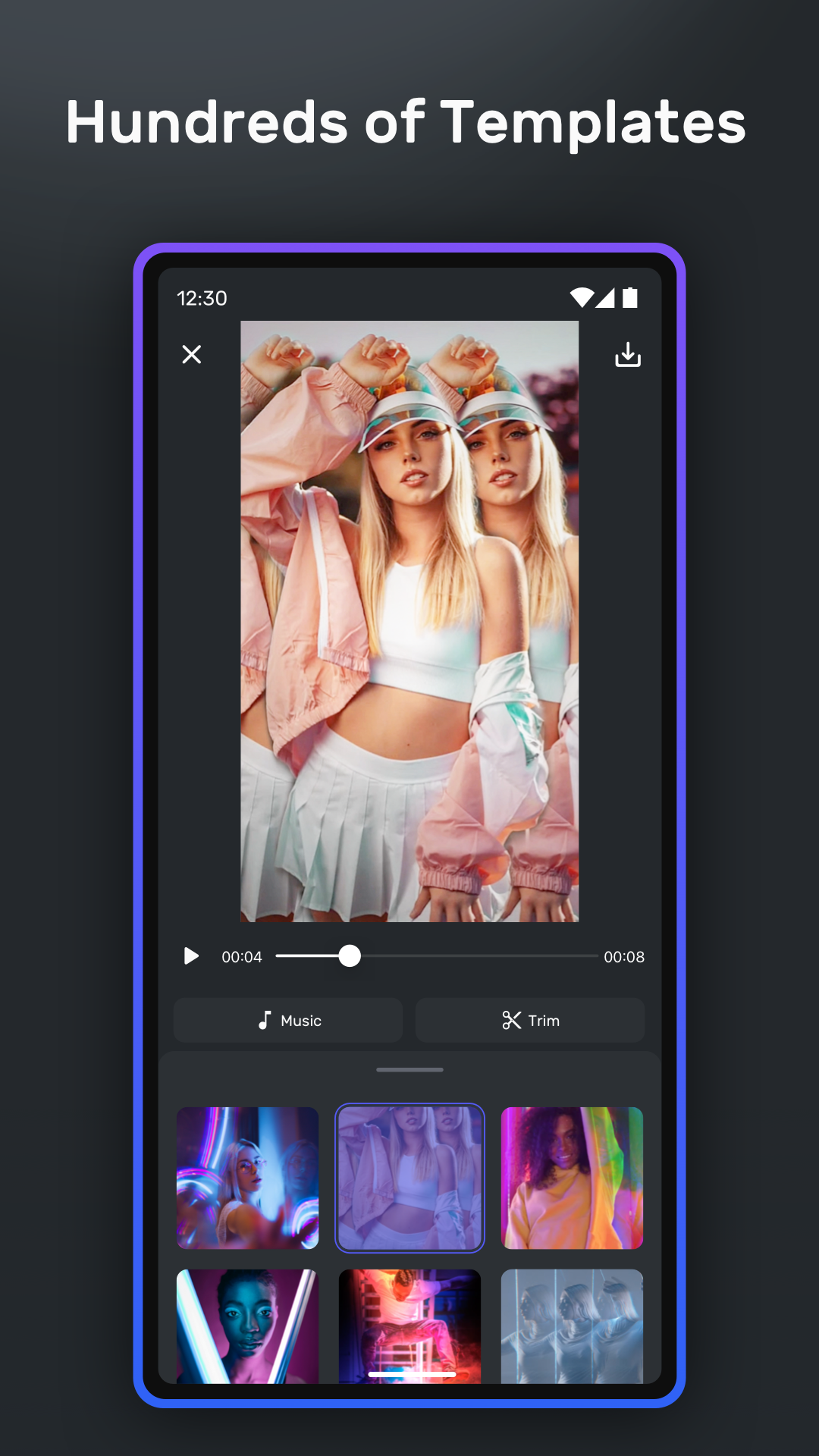 اسکرین شات 3 برنامه Velomingo: Velocity Edit Maker
