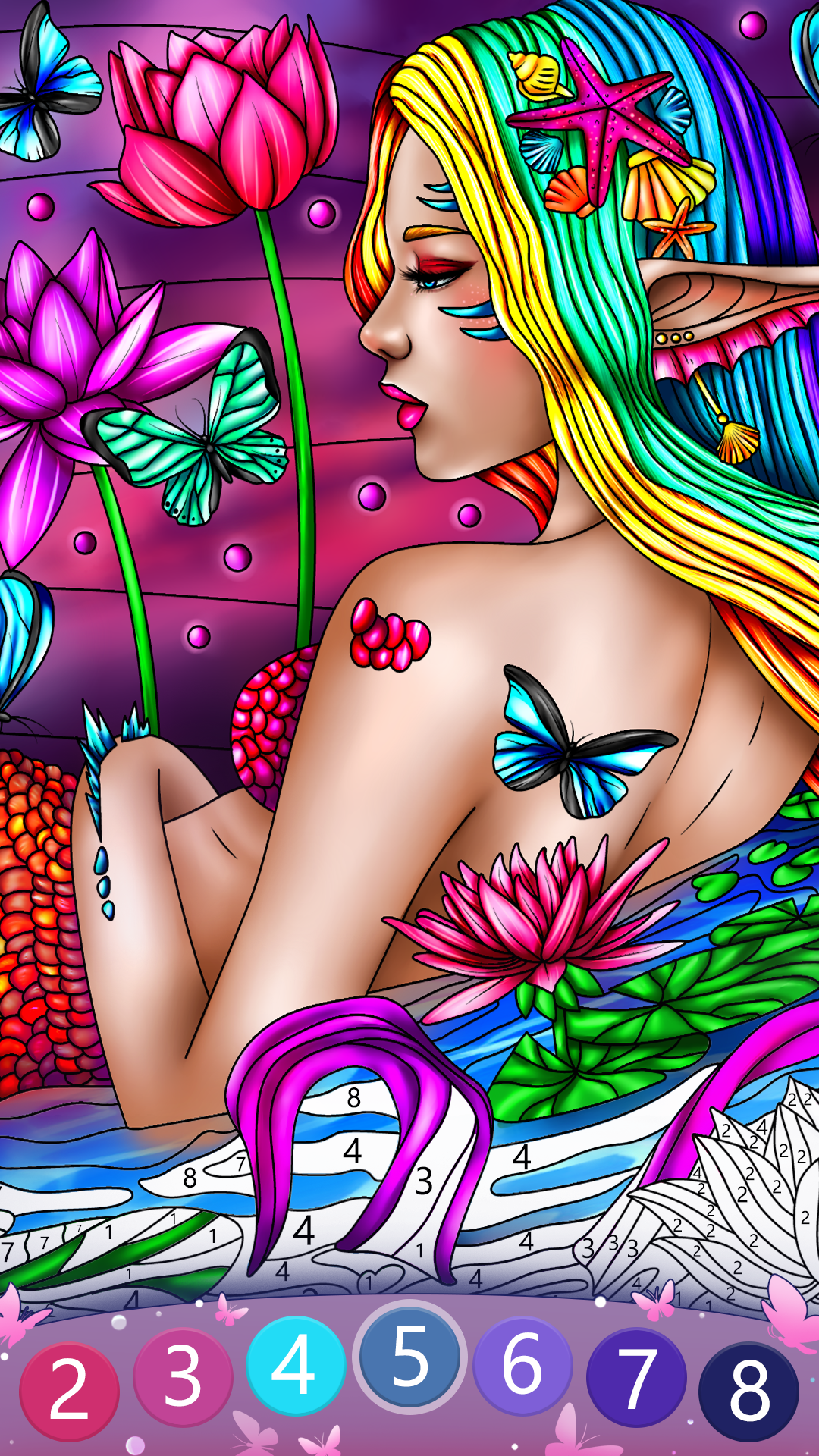 اسکرین شات 1 برنامه Color By Number For Adults