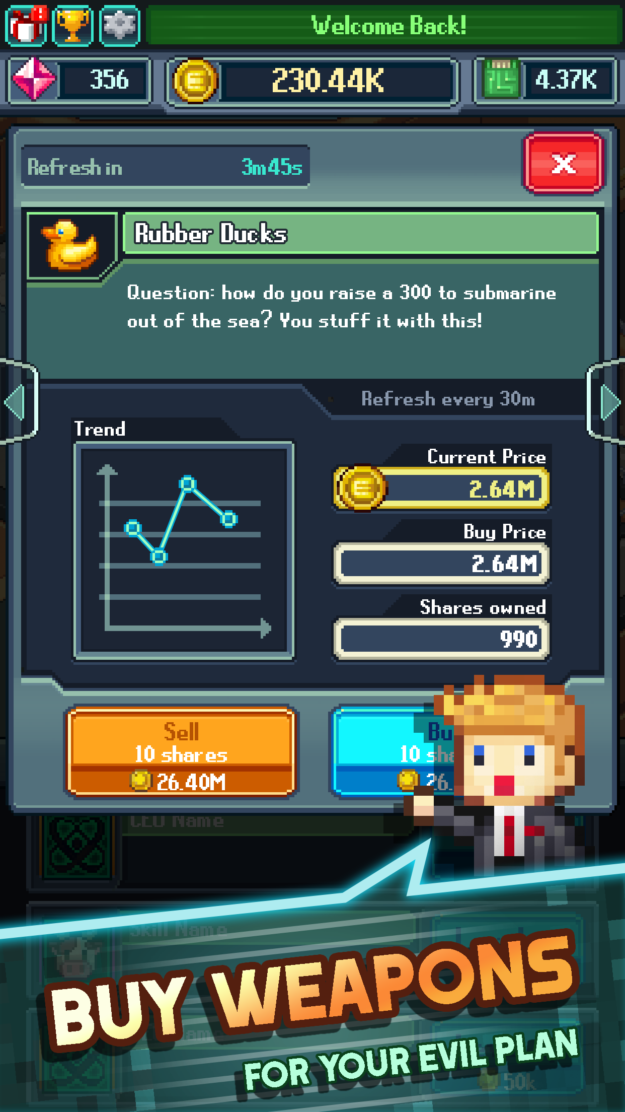 اسکرین شات 3 بازی Tap Tap Evil: Idle Cash 8 bit