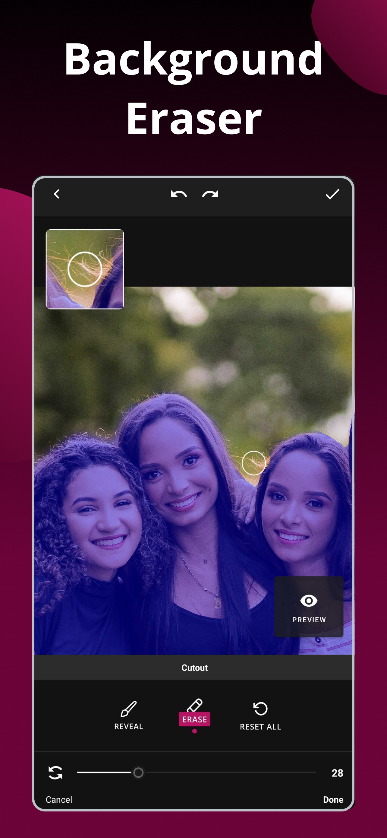 اسکرین شات 3 برنامه Remove Background by Pixlr
