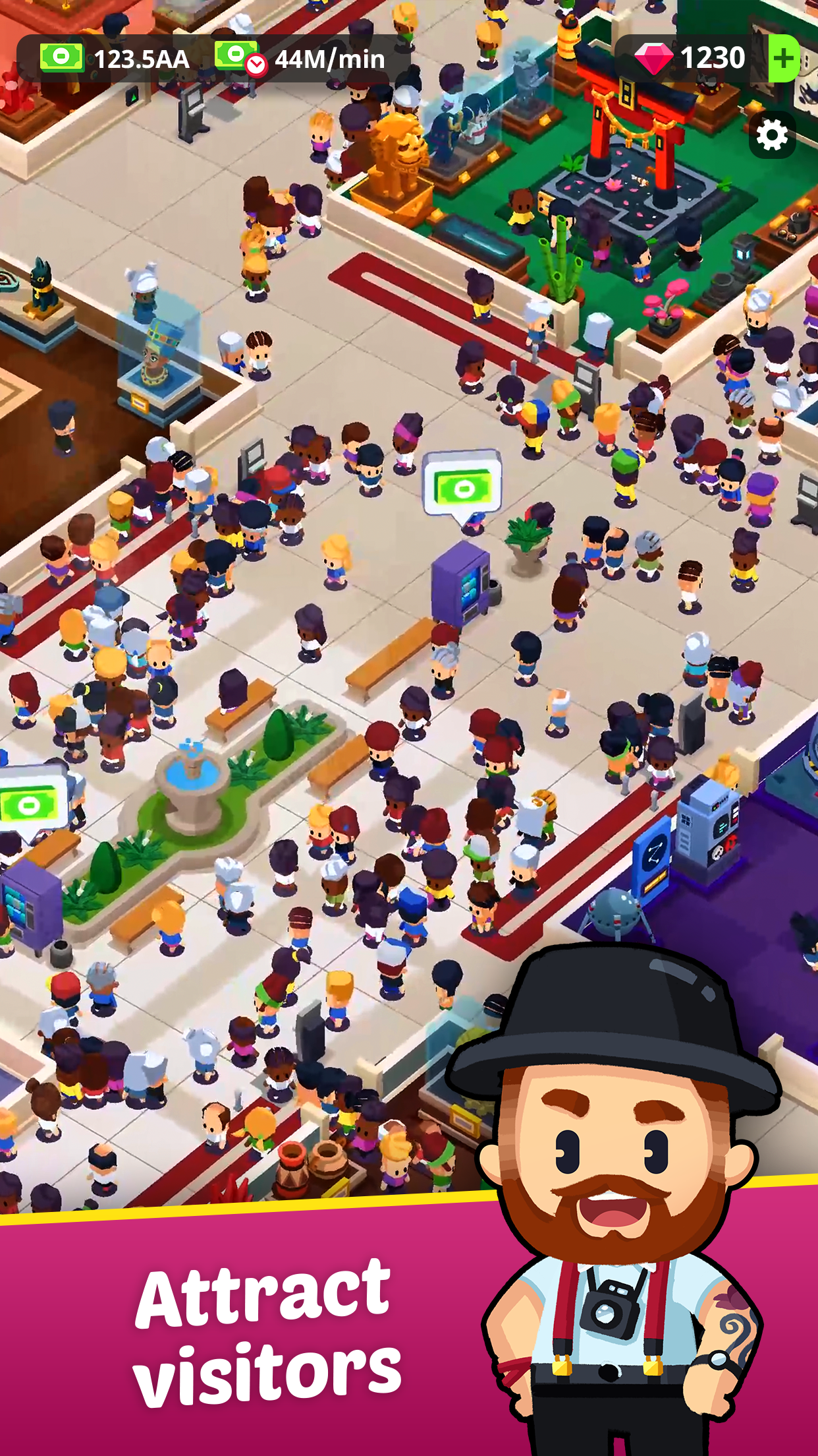 اسکرین شات 4 بازی Idle Museum Tycoon: Art Empire
