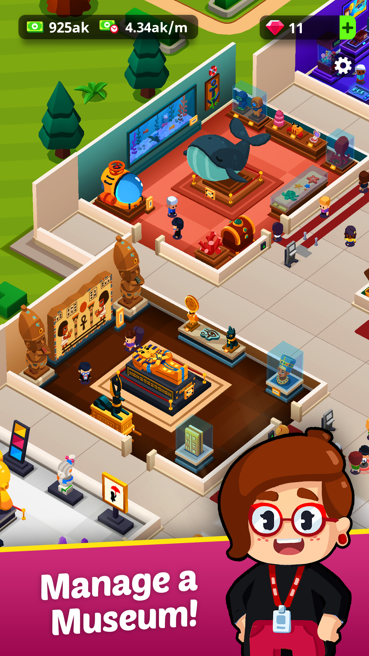 اسکرین شات 2 بازی Idle Museum Tycoon: Art Empire