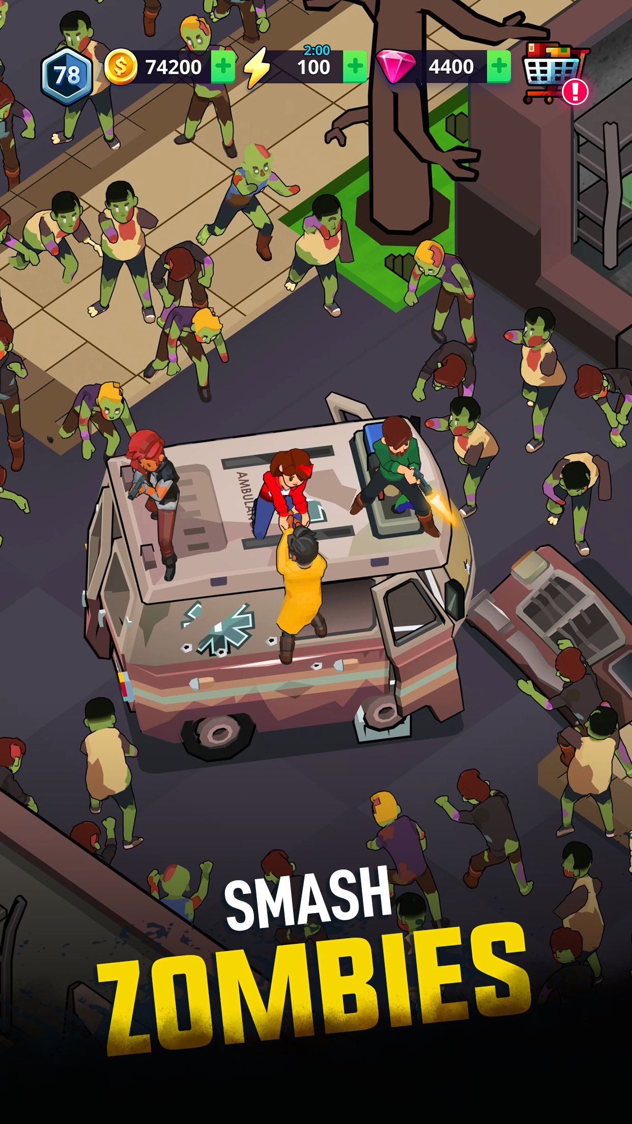 اسکرین شات 2 بازی Merge 2 Survive: Zombie Games