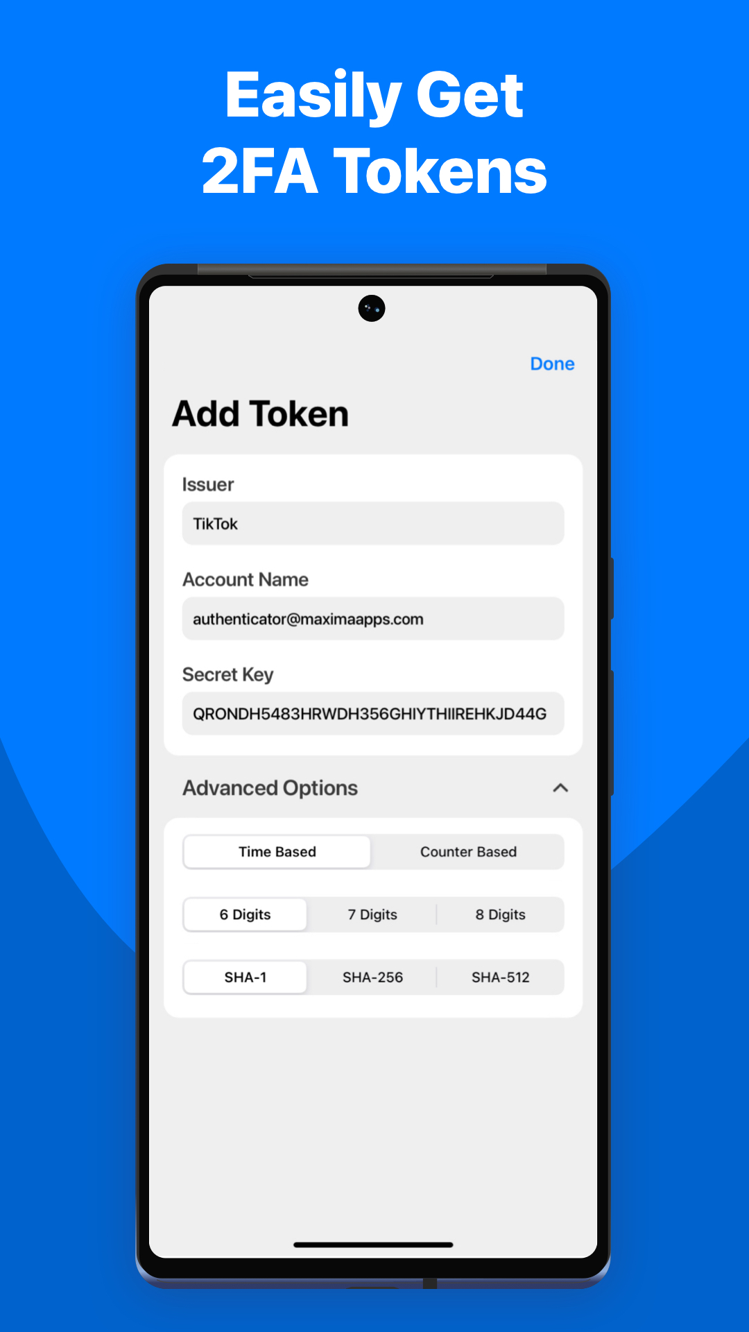 اسکرین شات 4 برنامه Authenticator App - 2FA