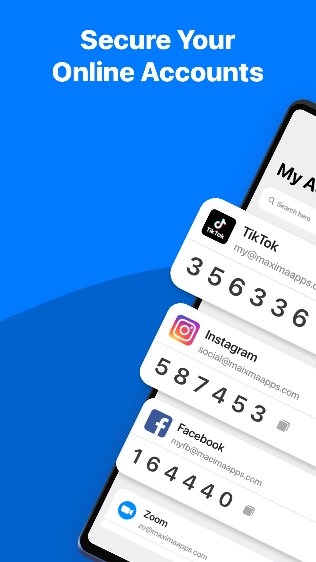 اسکرین شات 1 برنامه Authenticator App