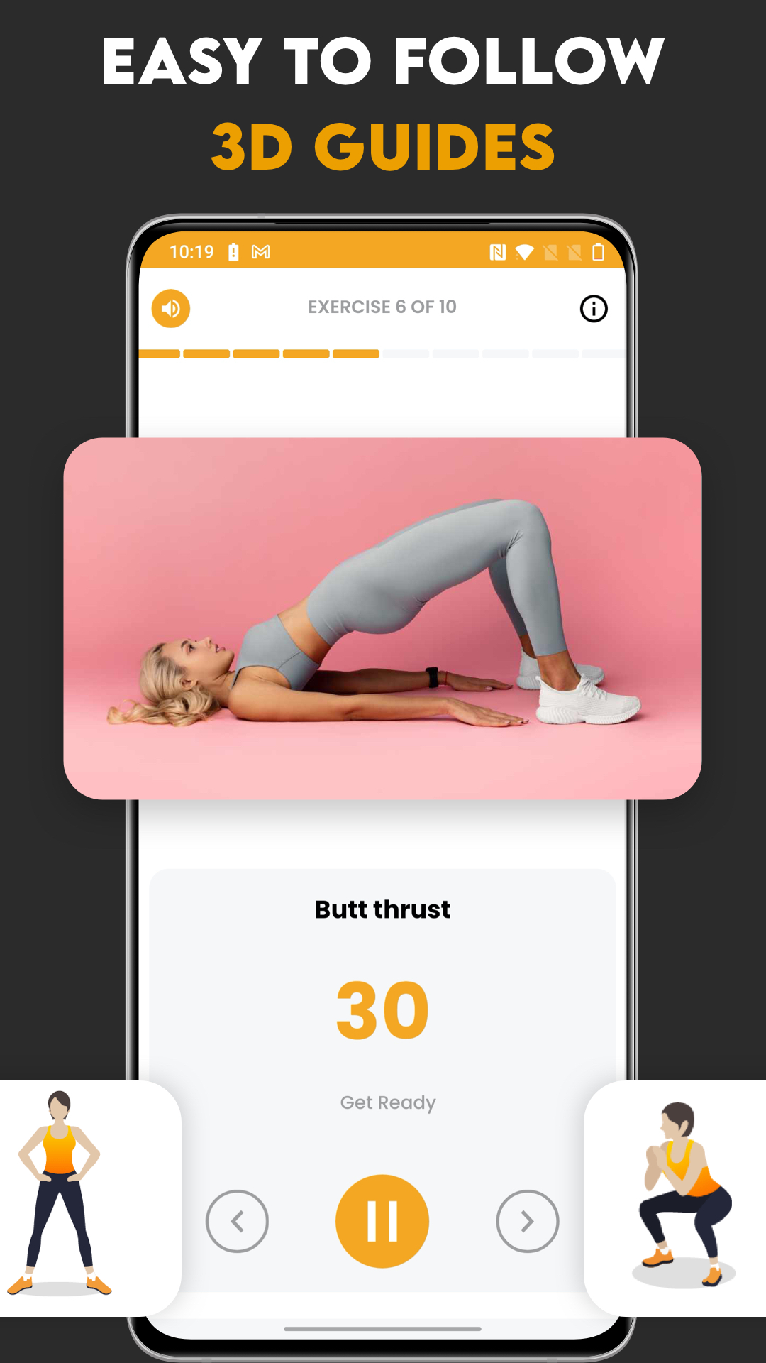 اسکرین شات 3 برنامه Home Workout・Full Body Workout
