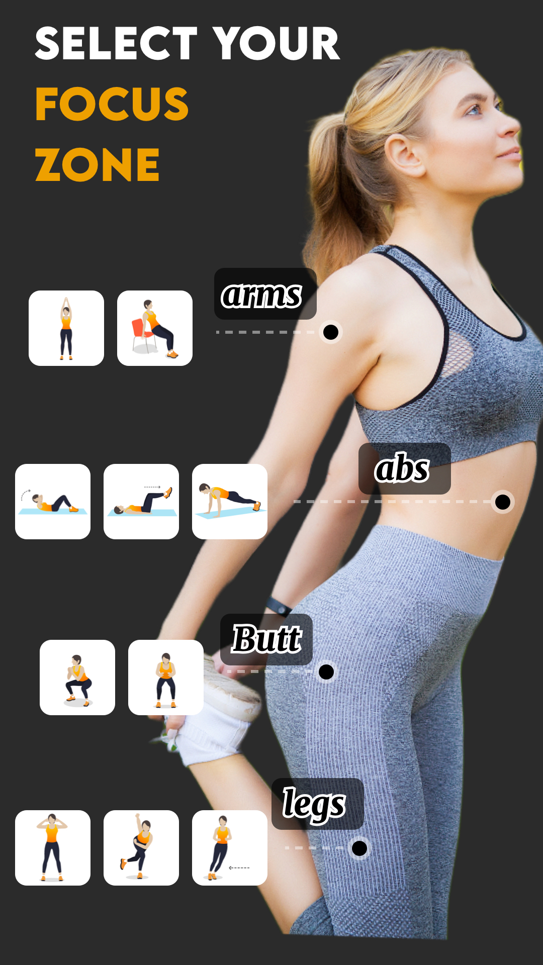 اسکرین شات 1 برنامه Home Workout・Full Body Workout