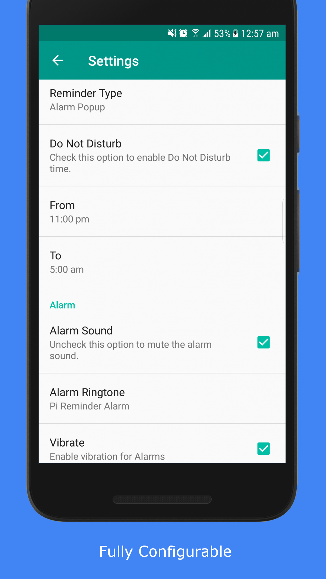 اسکرین شات 8 برنامه Pi Reminder: Tasks & Alarms