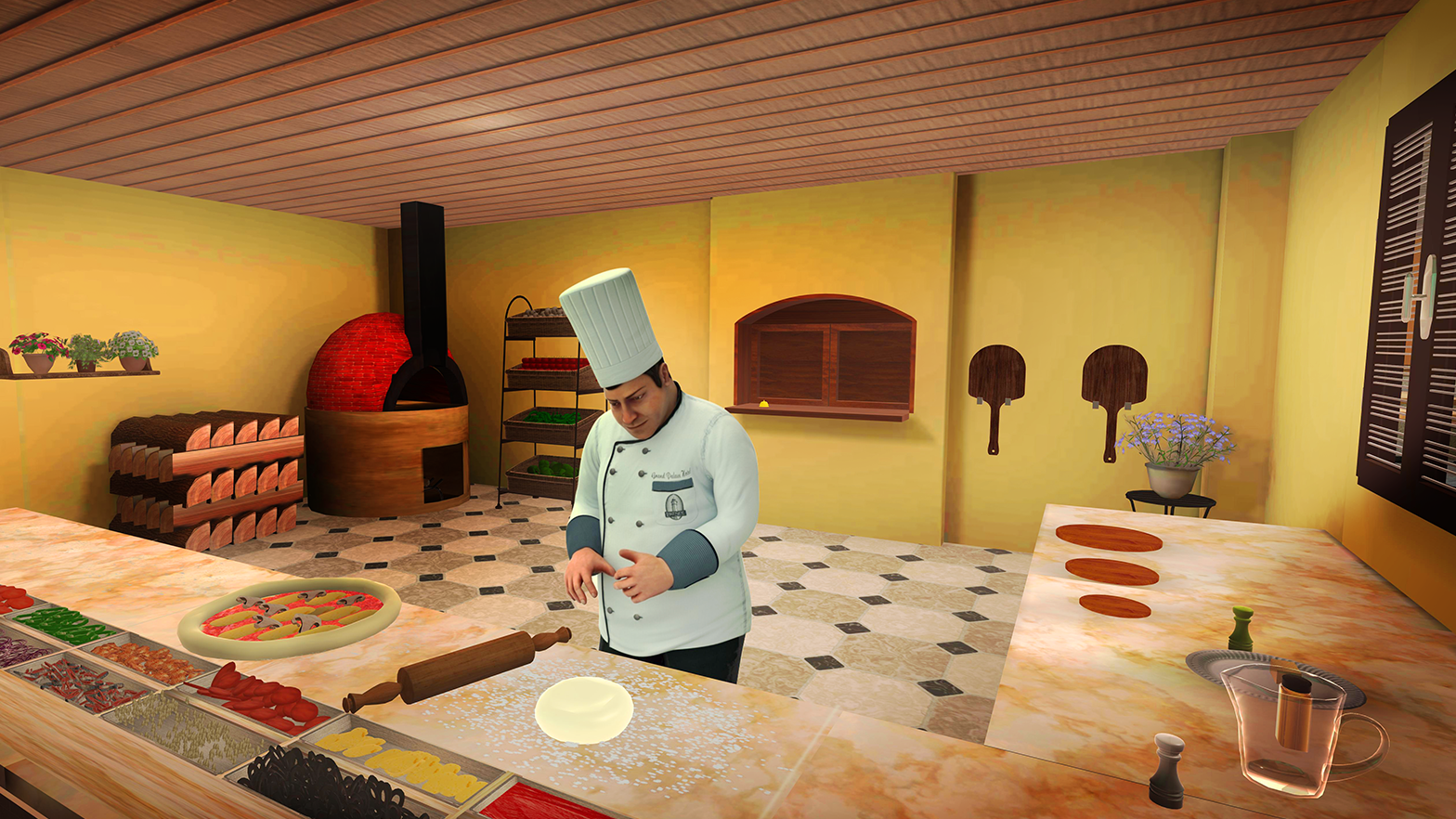 اسکرین شات 1 بازی Pizza Simulator: 3D Cooking