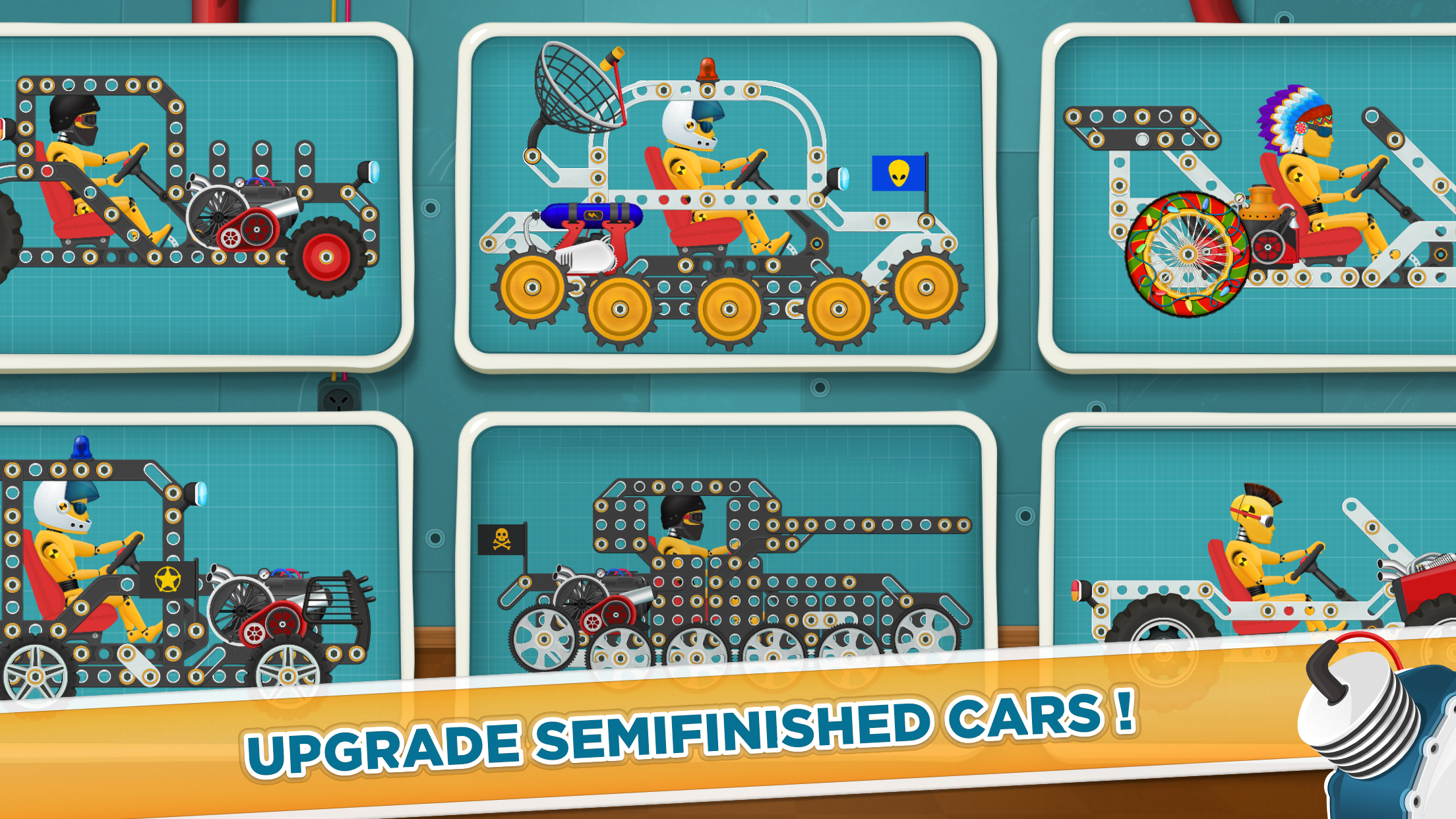 اسکرین شات 5 بازی Car Builder & Racing for Kids