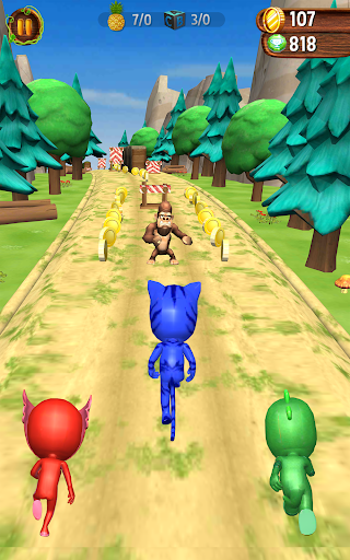 اسکرین شات 6 بازی Masks Heroes Run - PJ's Jungle Adventure