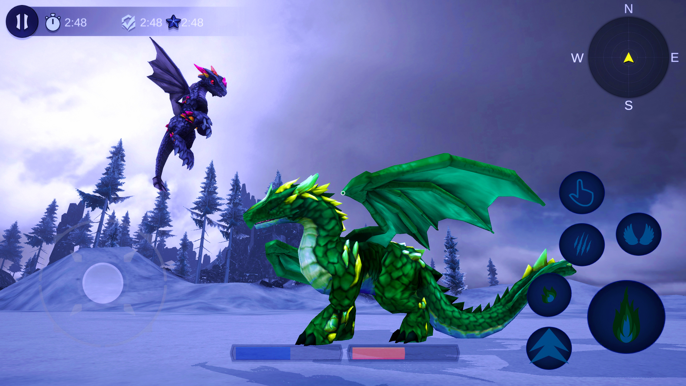 اسکرین شات 2 بازی Magical Dragon Flight Games 3D