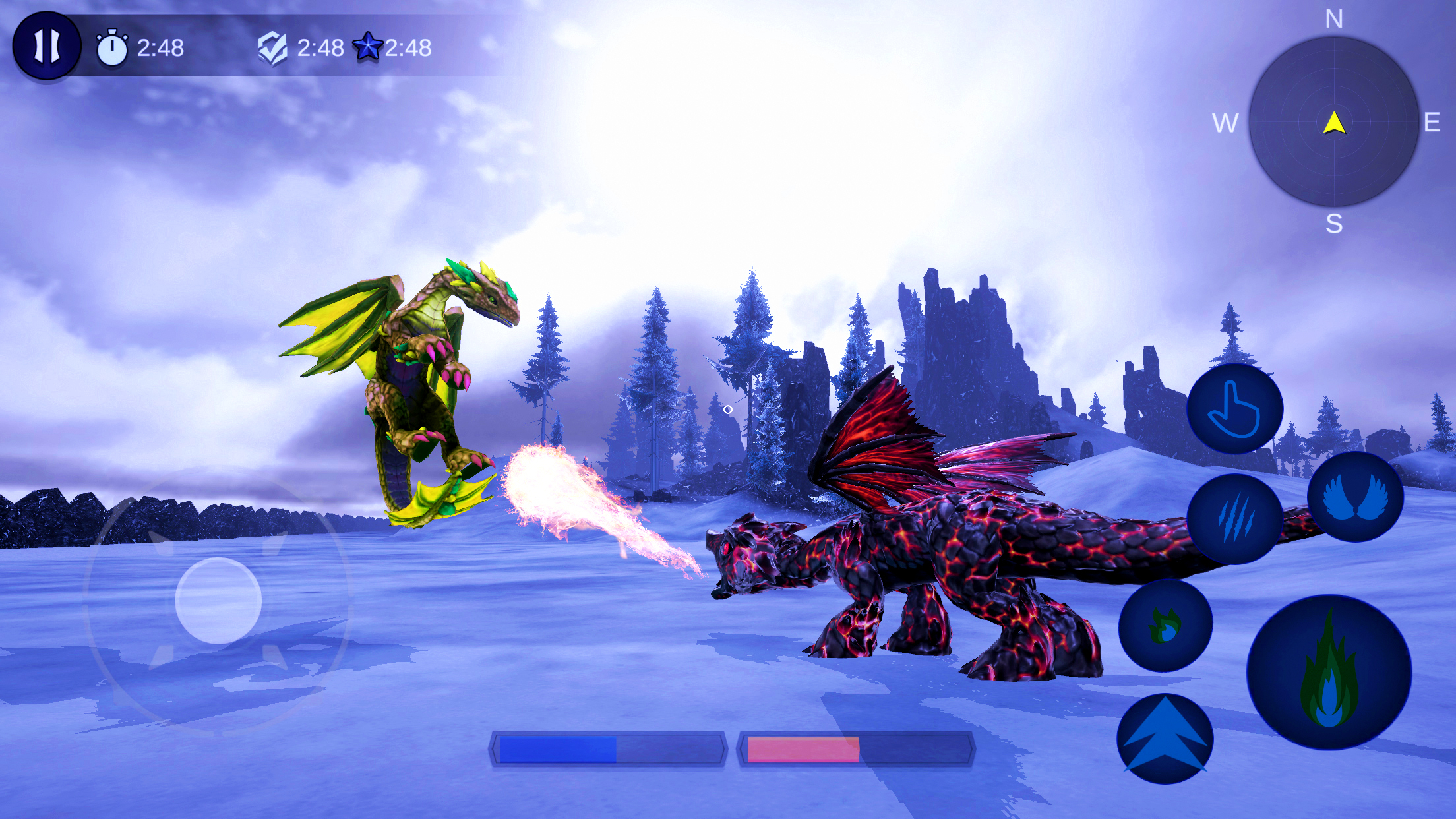 اسکرین شات 1 بازی Magical Dragon Flight Games 3D