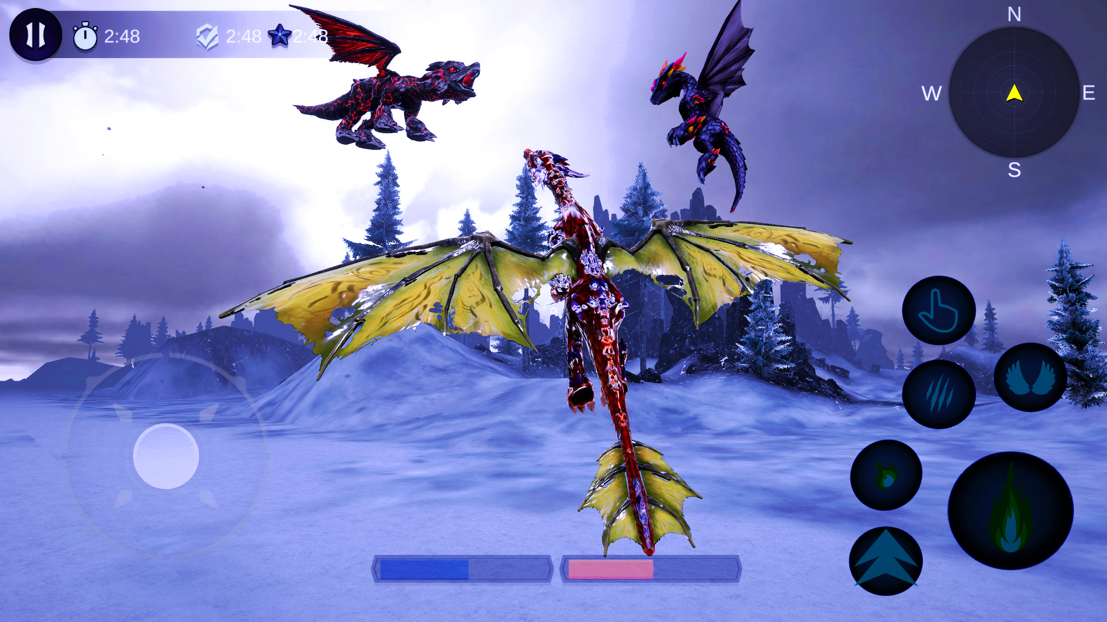 اسکرین شات 3 بازی Magical Dragon Flight Games 3D