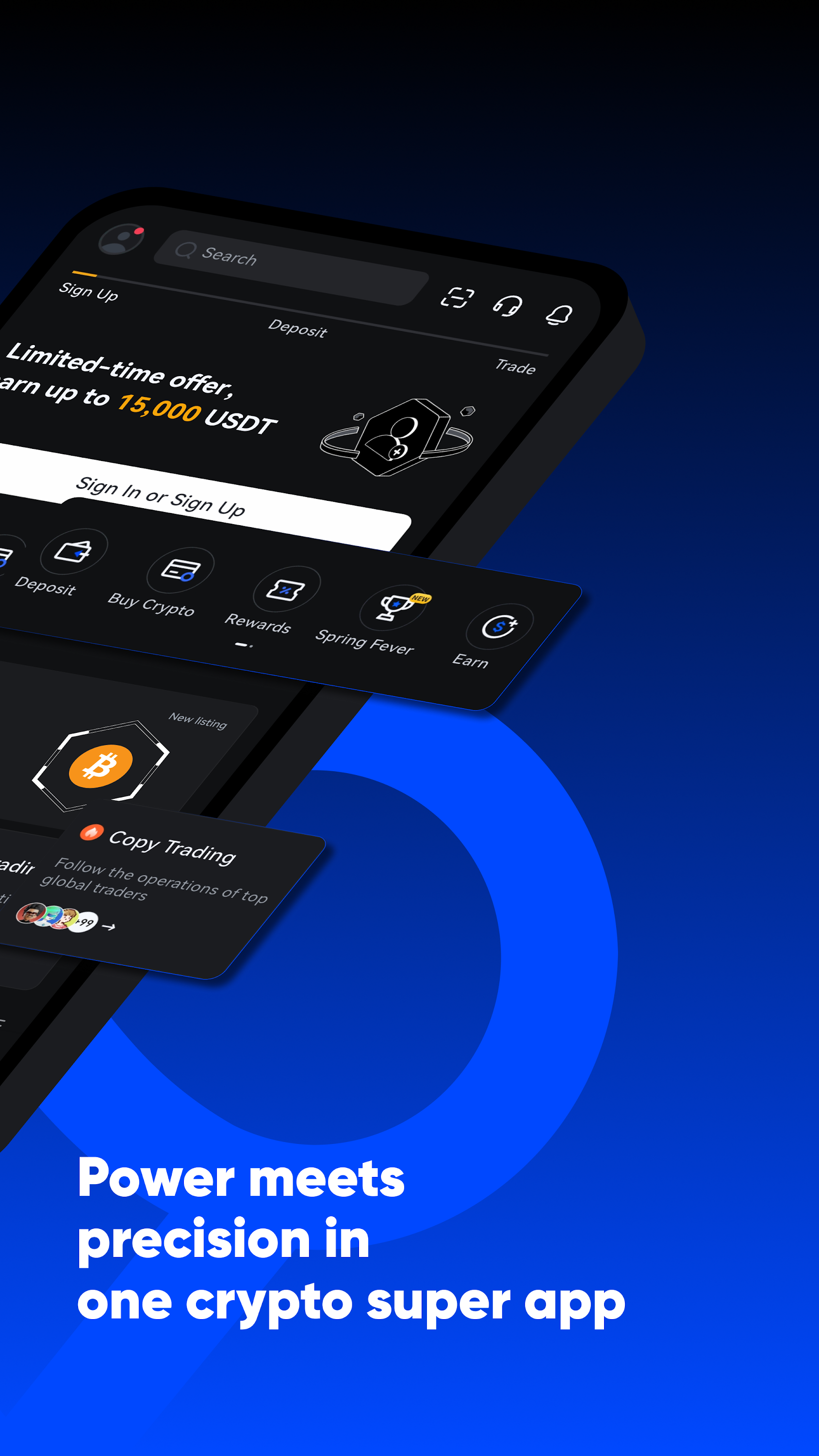 اسکرین شات 2 برنامه Toobit: Buy BTC, ETH & Crypto