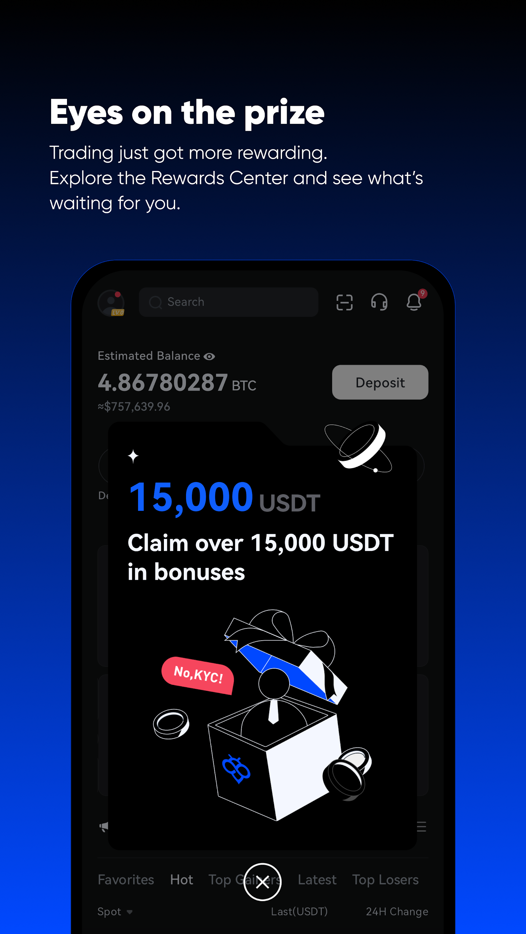 اسکرین شات 3 برنامه Toobit: Buy BTC, ETH & Crypto