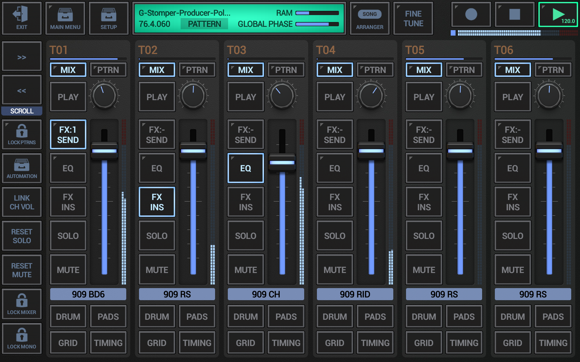 اسکرین شات 1 برنامه G-Stomper Producer Demo