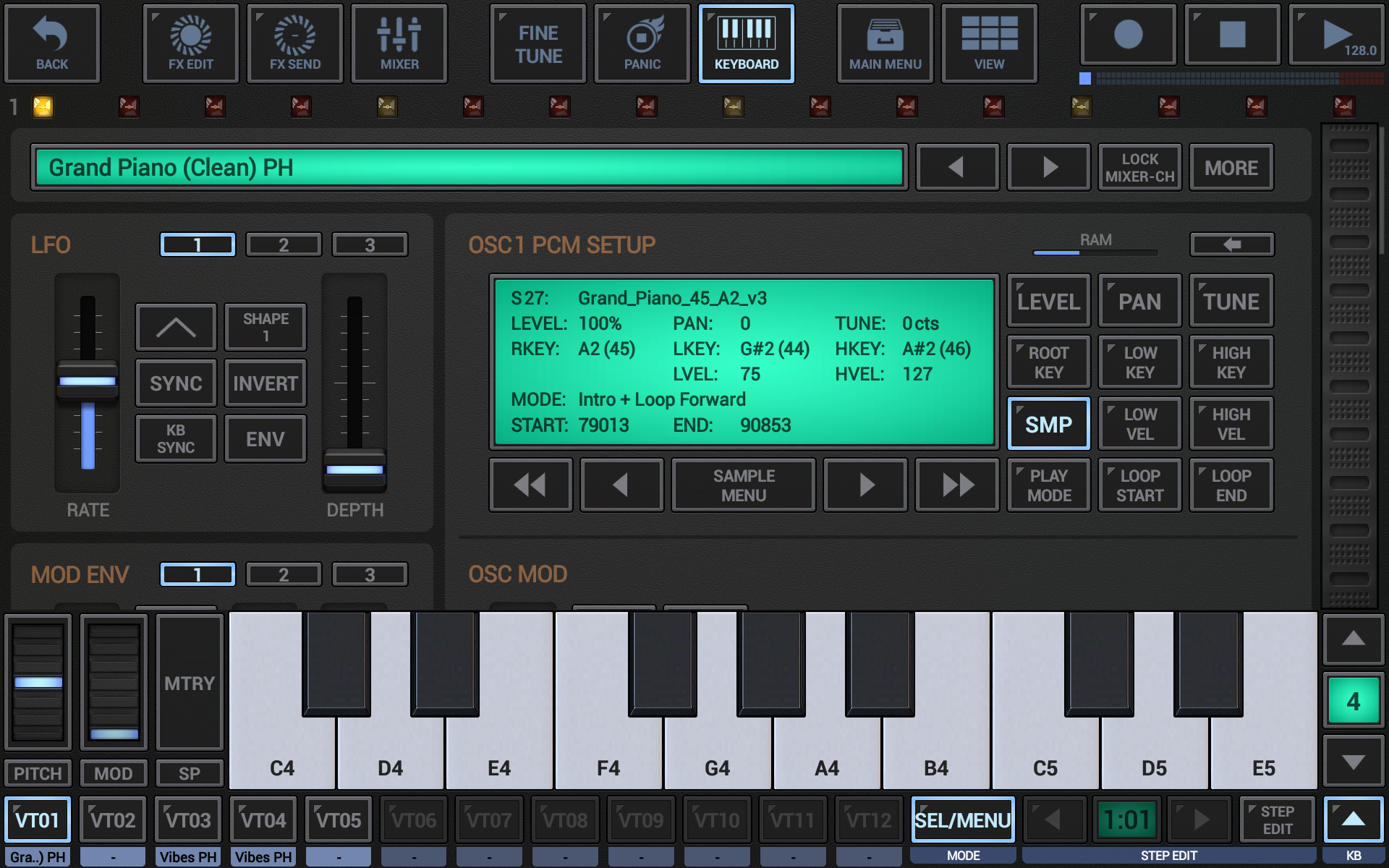اسکرین شات 3 برنامه G-Stomper VA-Beast Synth Demo