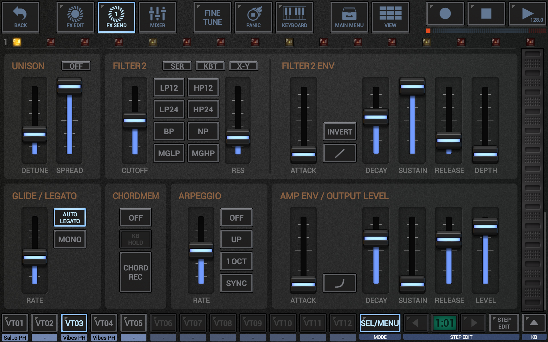 اسکرین شات 5 برنامه G-Stomper VA-Beast Synth Demo