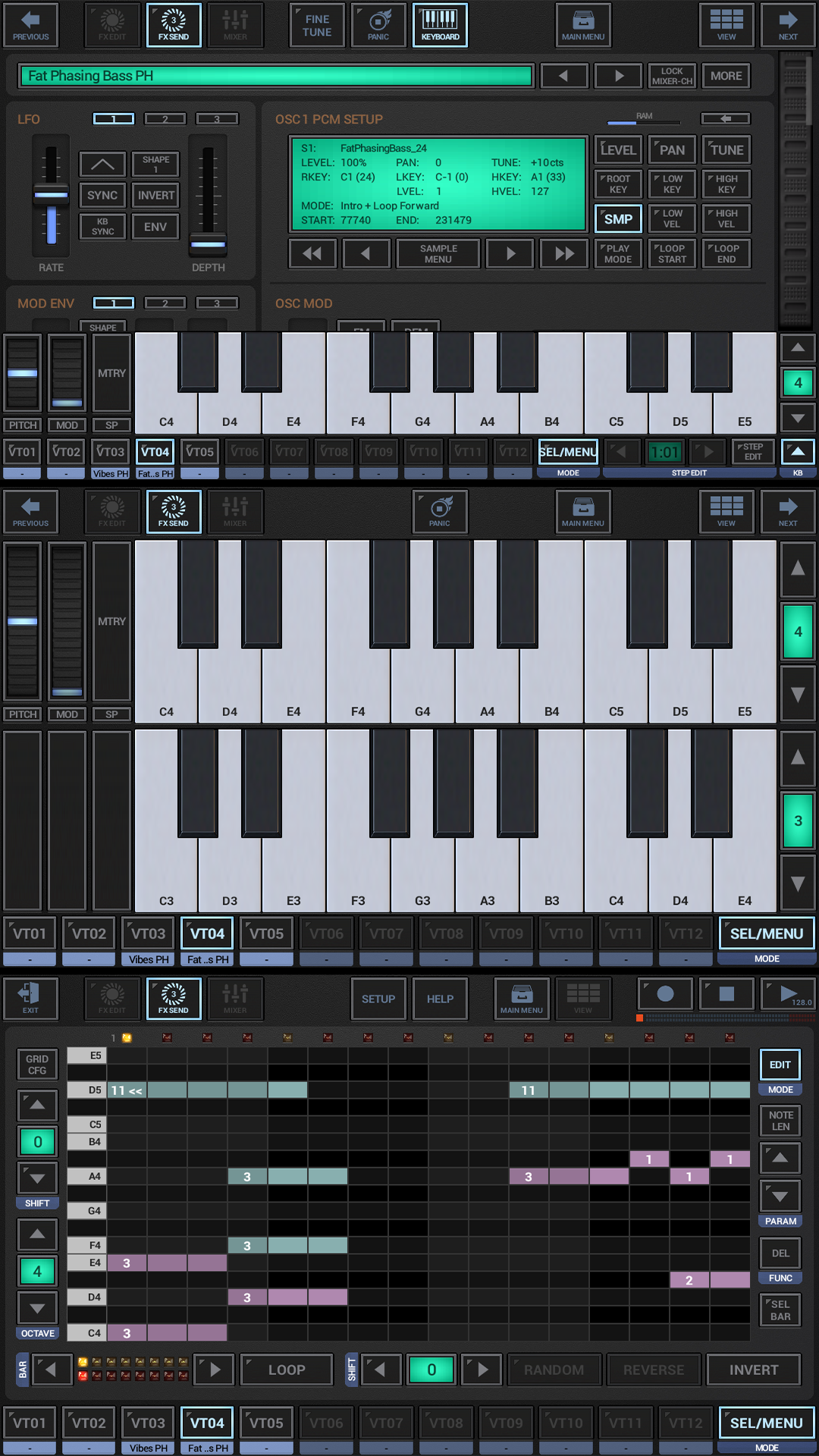 اسکرین شات 1 برنامه G-Stomper VA-Beast Synth Demo