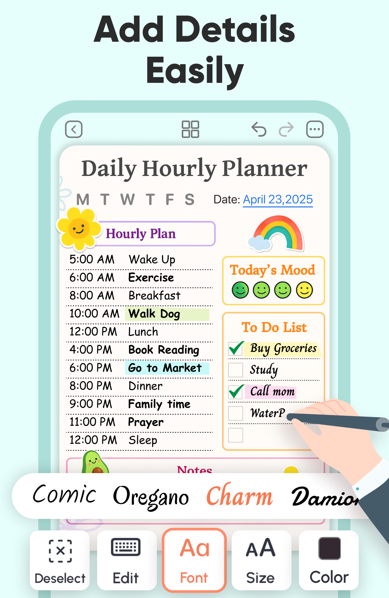 اسکرین شات 2 برنامه Daily Planner and Journal