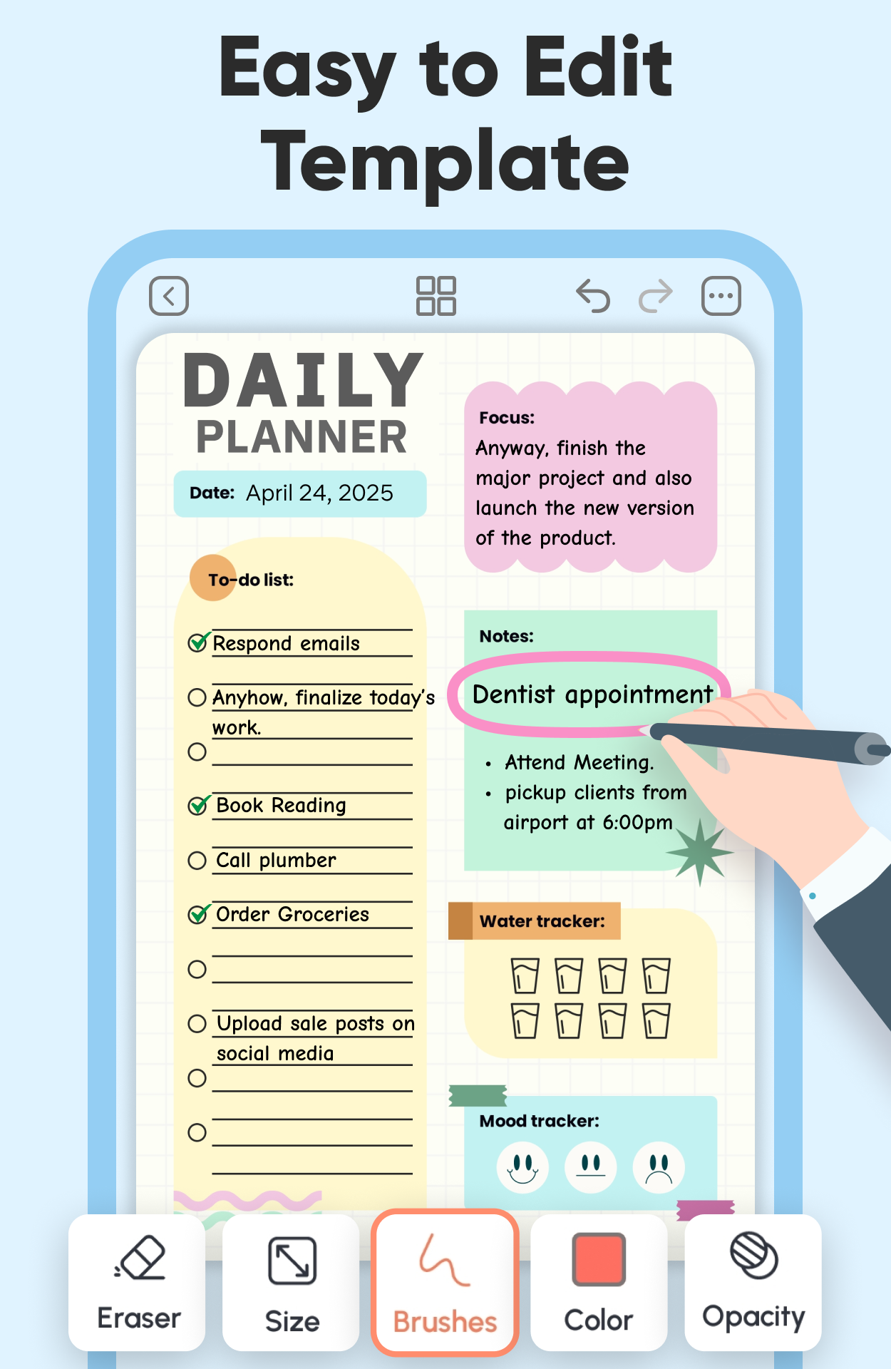 اسکرین شات 4 برنامه Daily Planner and Journal