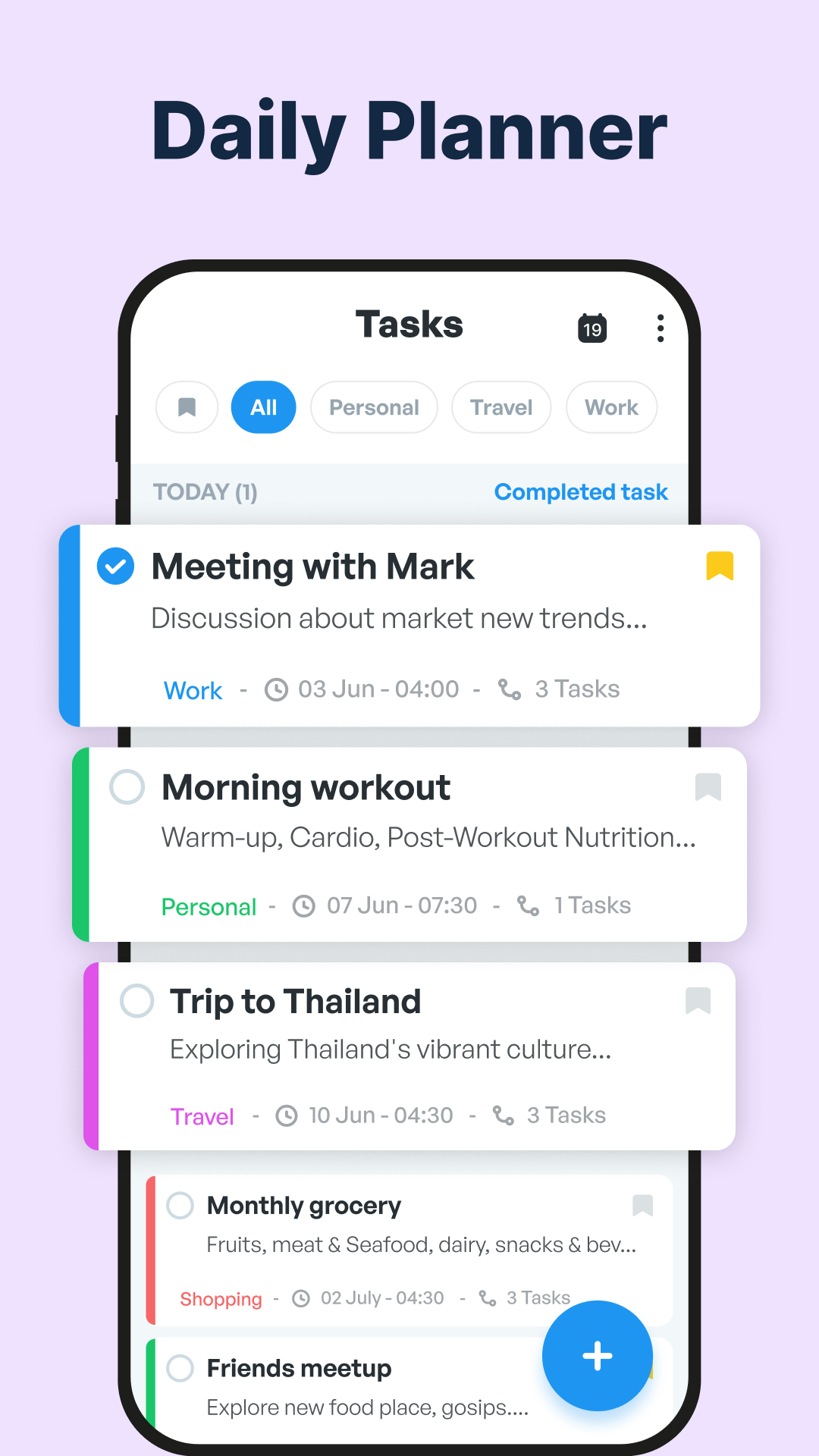 اسکرین شات 2 برنامه To Do List Schedule planner