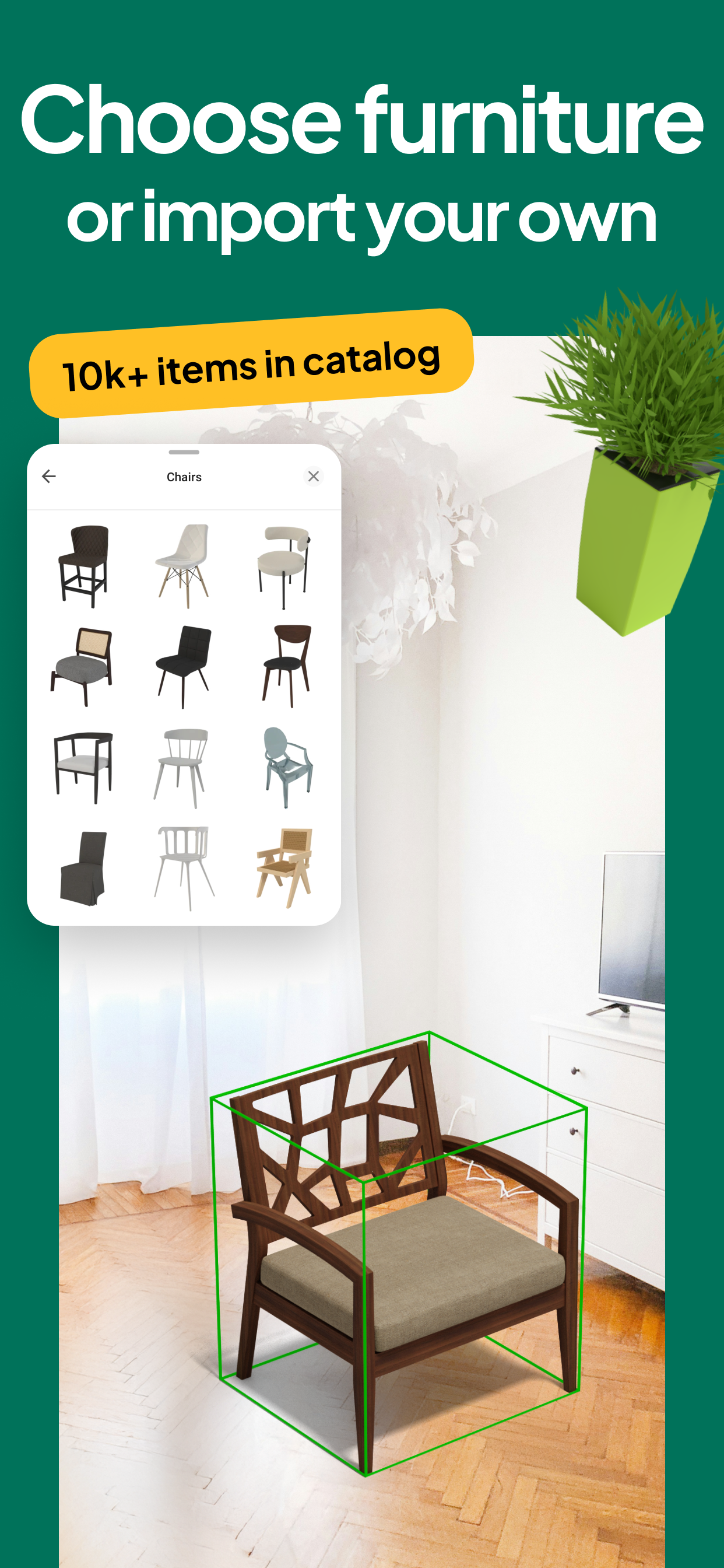 اسکرین شات 5 برنامه Planner 5D: Home Design, Decor