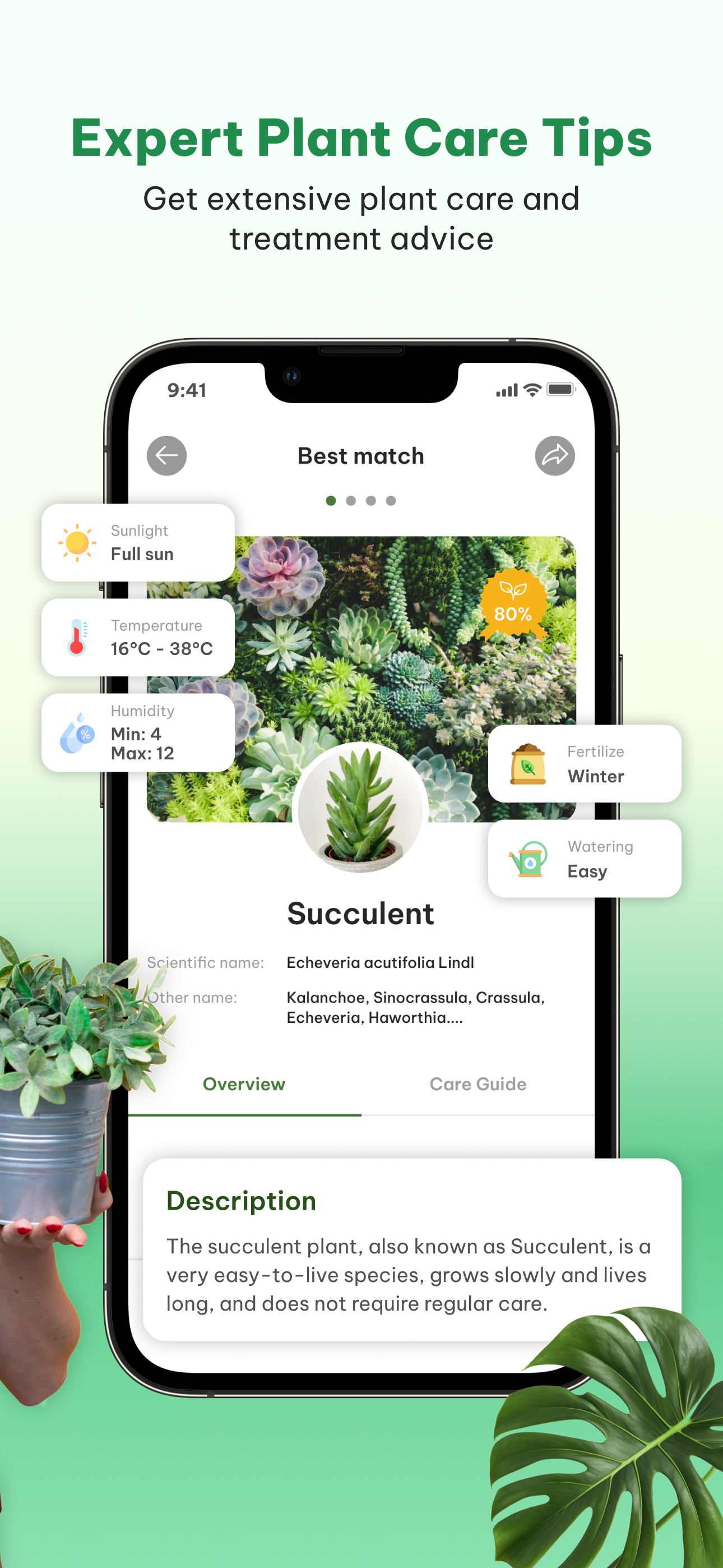 اسکرین شات 4 برنامه Plant Identifier & Plant Care