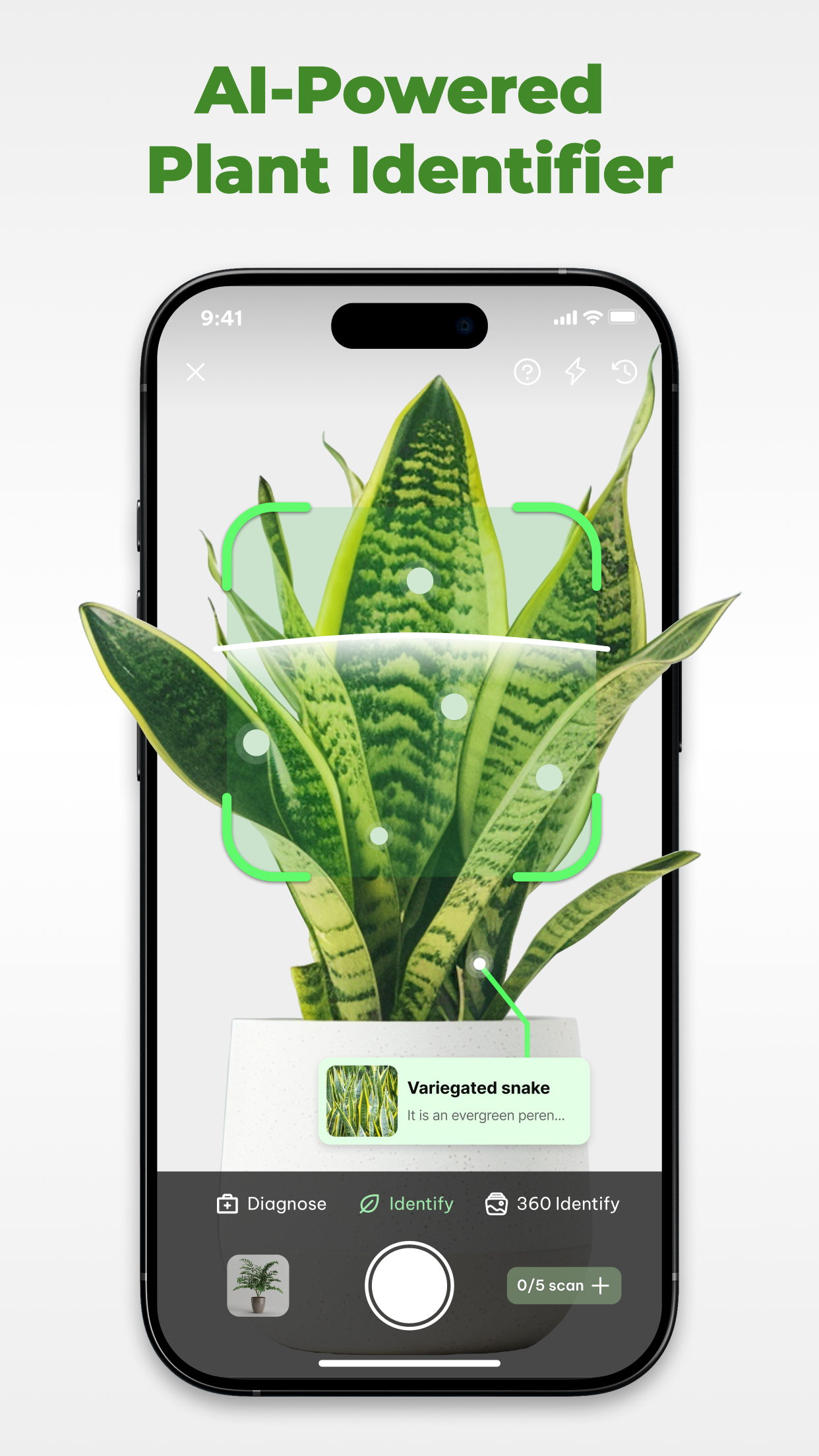 اسکرین شات 1 برنامه Plant Identifier & Plant Care