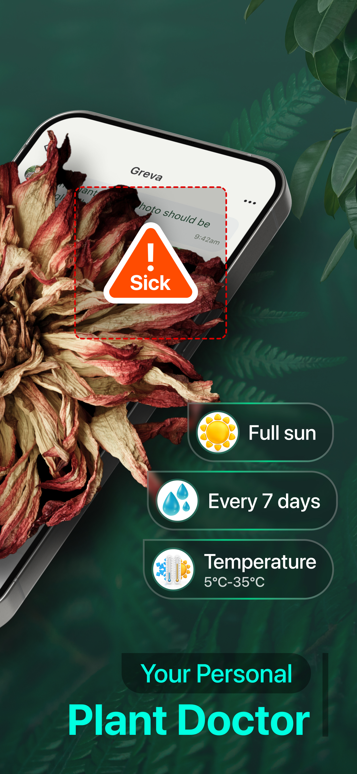 اسکرین شات 2 برنامه PlantAI: Identifier & Diagnose