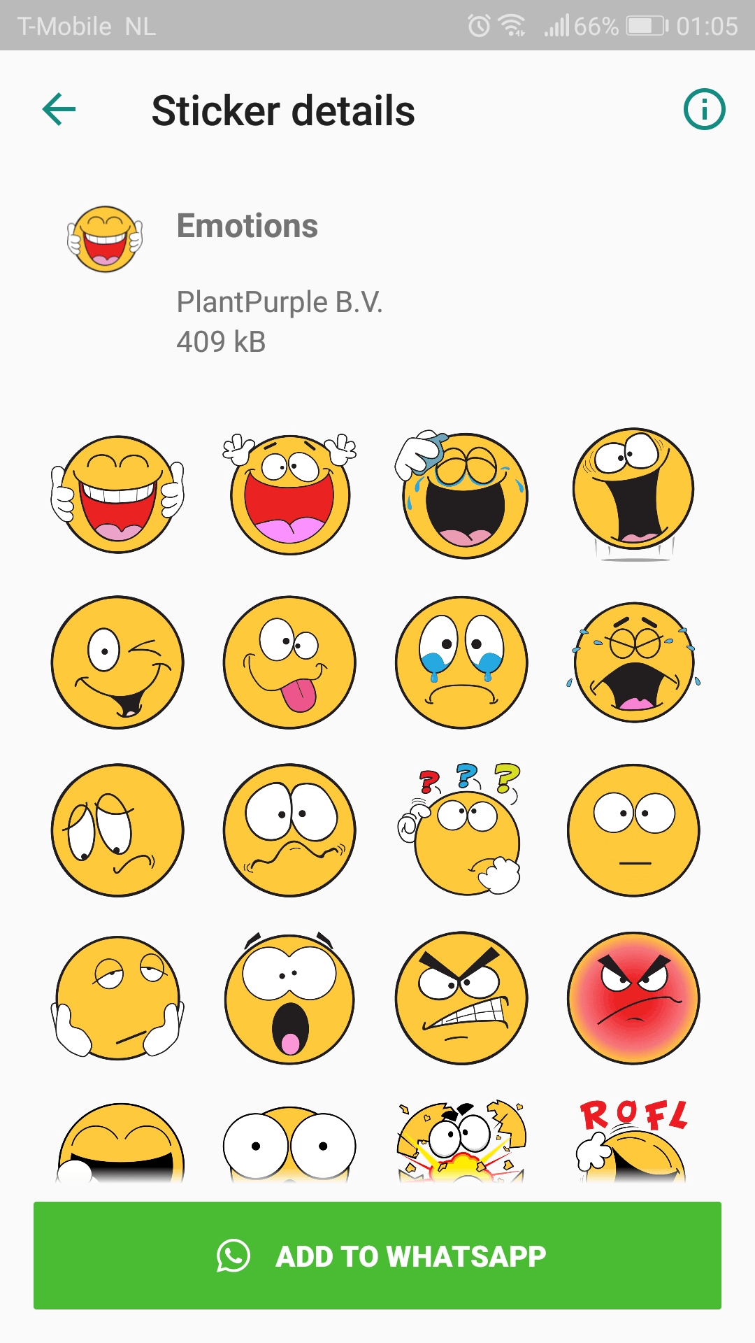 اسکرین شات 6 برنامه Emojidom WAStickerApps sticker