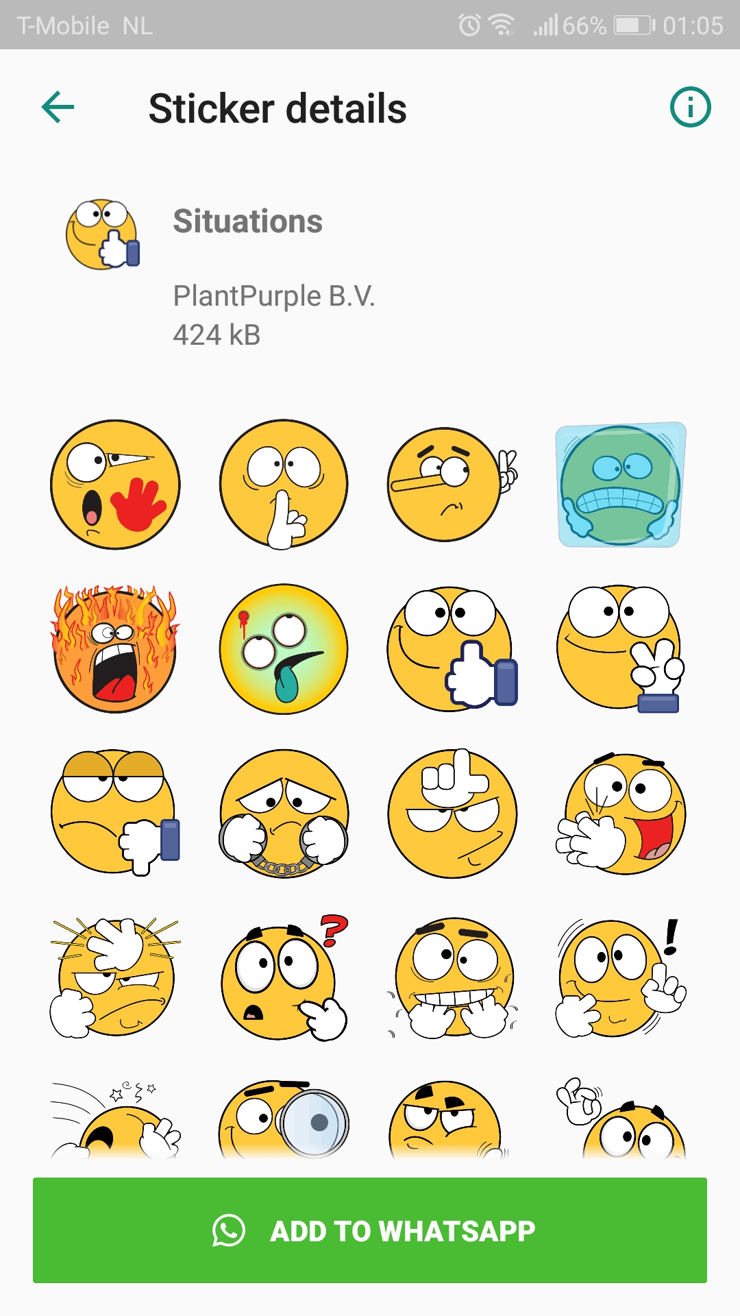 اسکرین شات 7 برنامه Emojidom WAStickerApps sticker