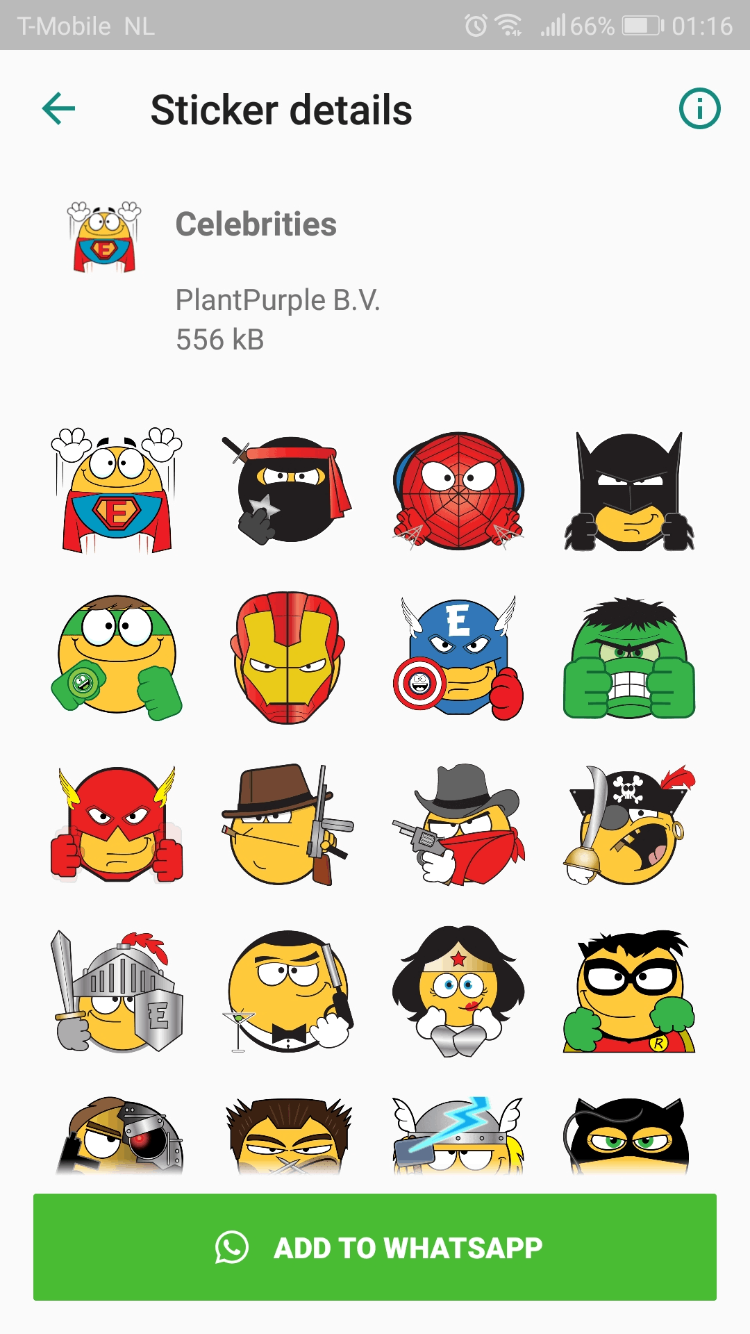 اسکرین شات 5 برنامه Emojidom WAStickerApps sticker