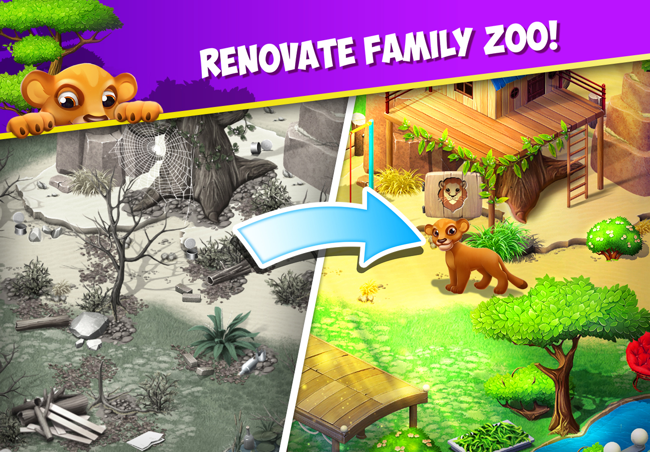 اسکرین شات 4 بازی Family Zoo: The Story