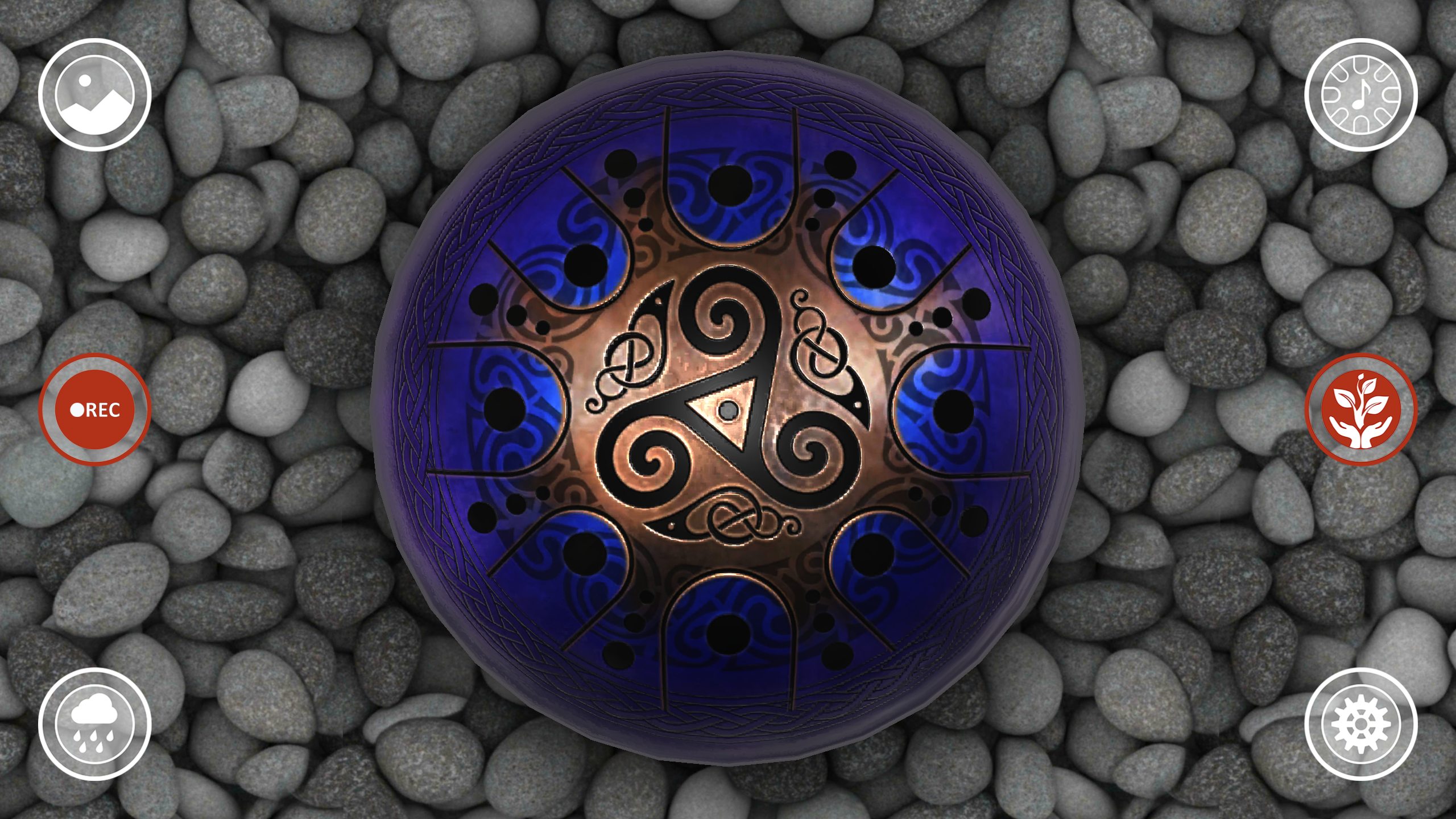 اسکرین شات 6 برنامه Meditation Hang & Tongue Drums