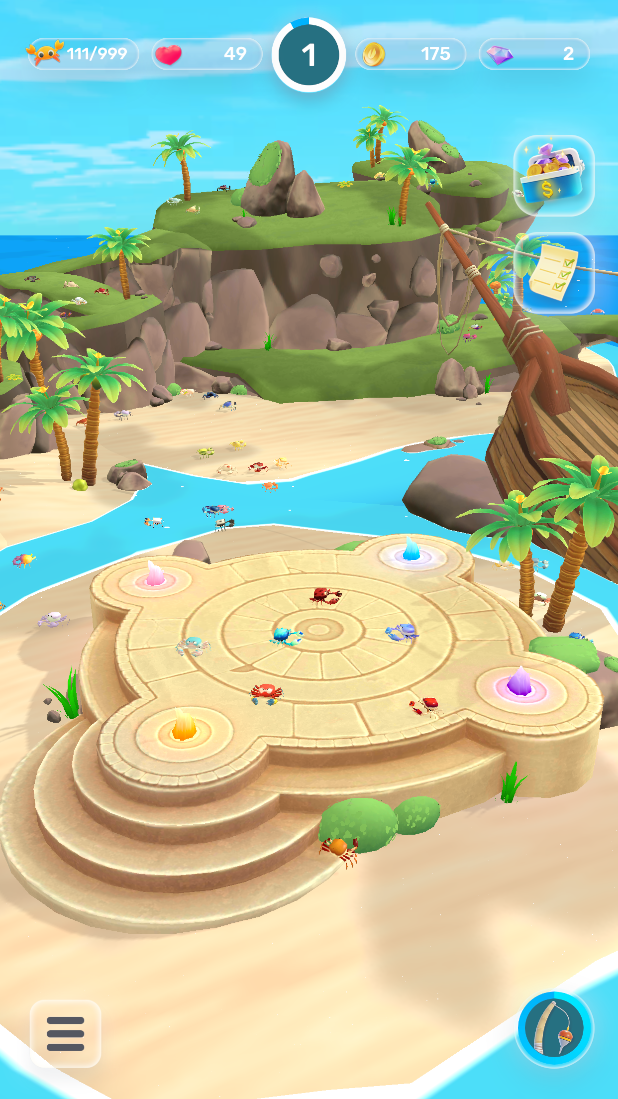 اسکرین شات 4 بازی Crab Island