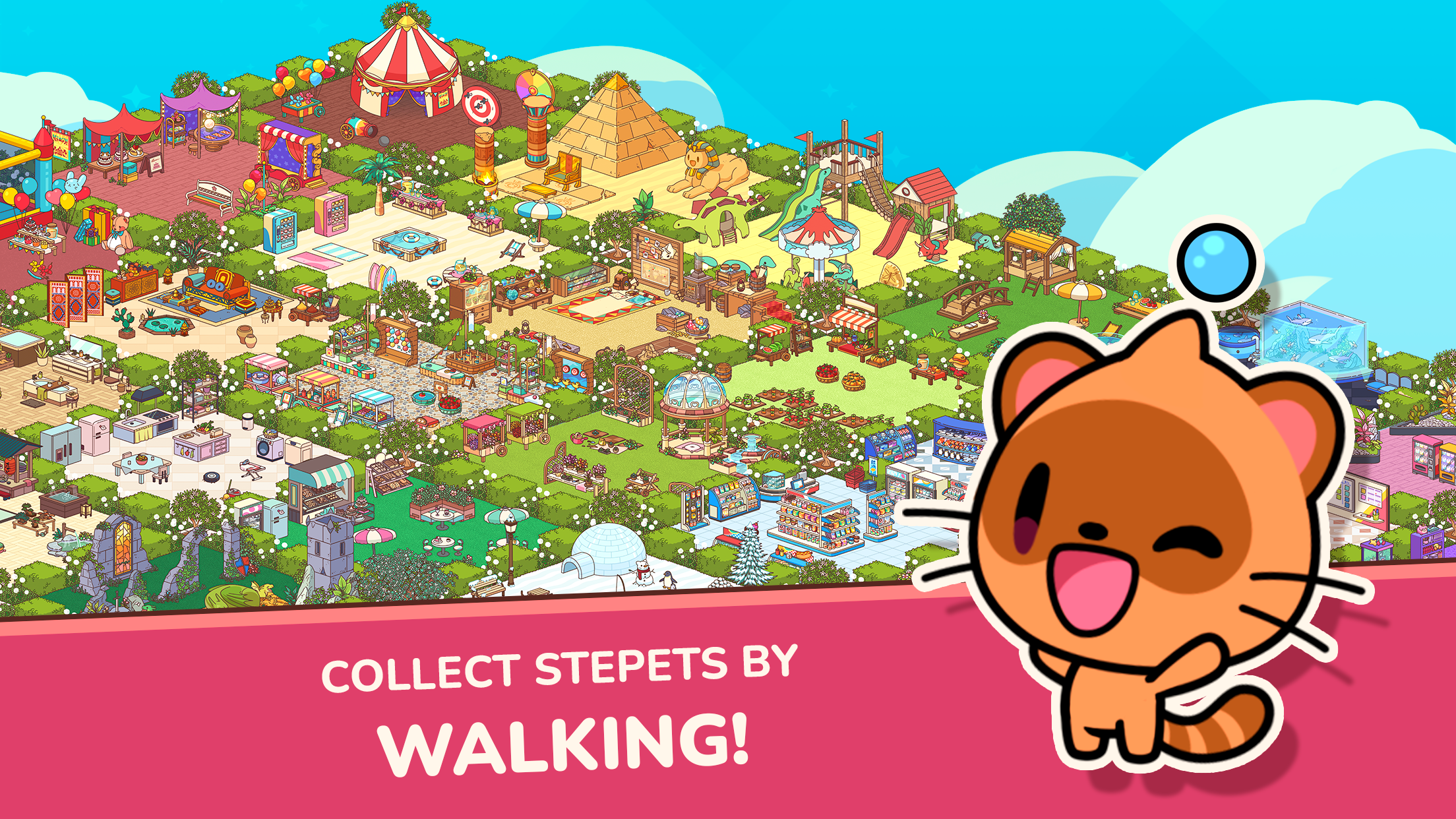 اسکرین شات 1 بازی Stepets: Walking Pet Simulator