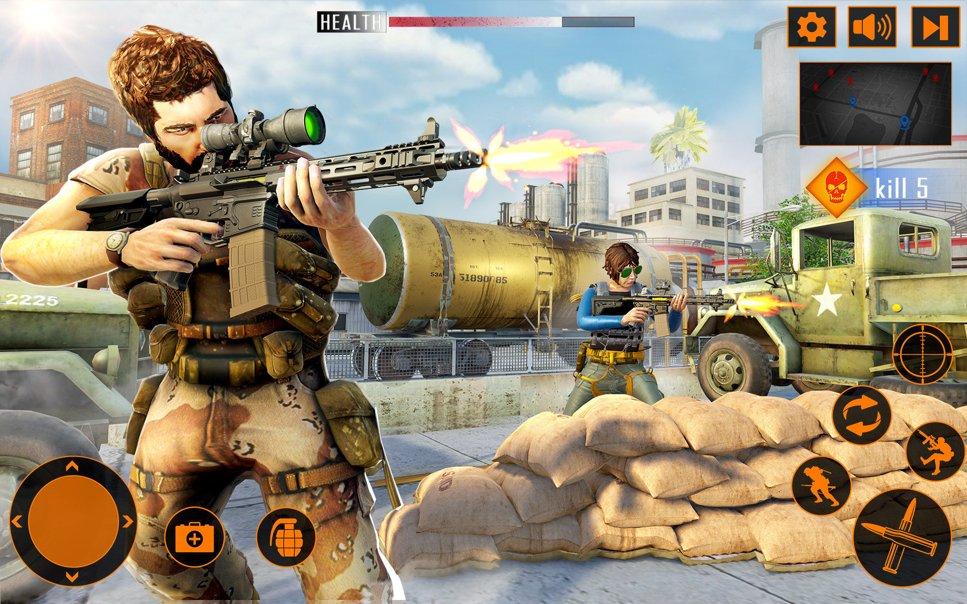 اسکرین شات 3 بازی Gun Game FPS Commando Shooting