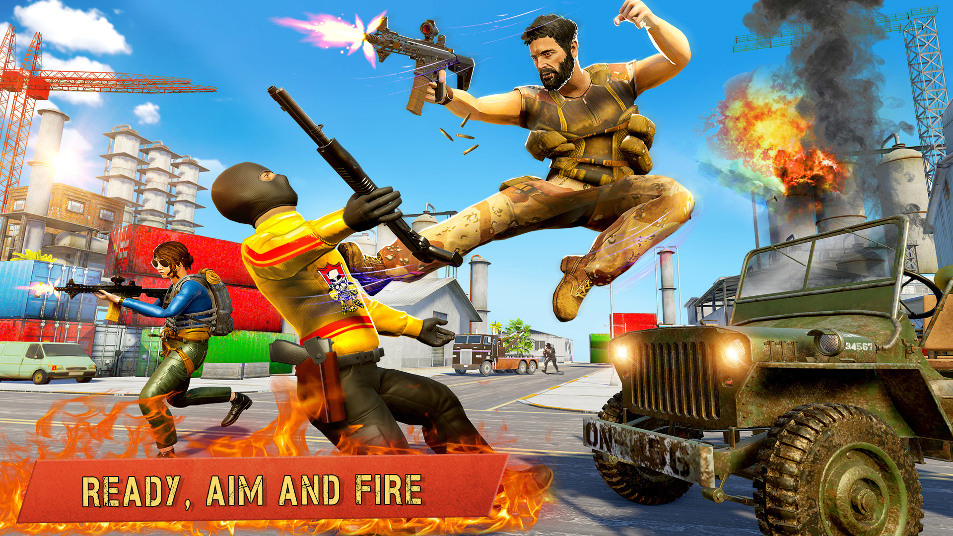 اسکرین شات 4 بازی Gun Game FPS Commando Shooting