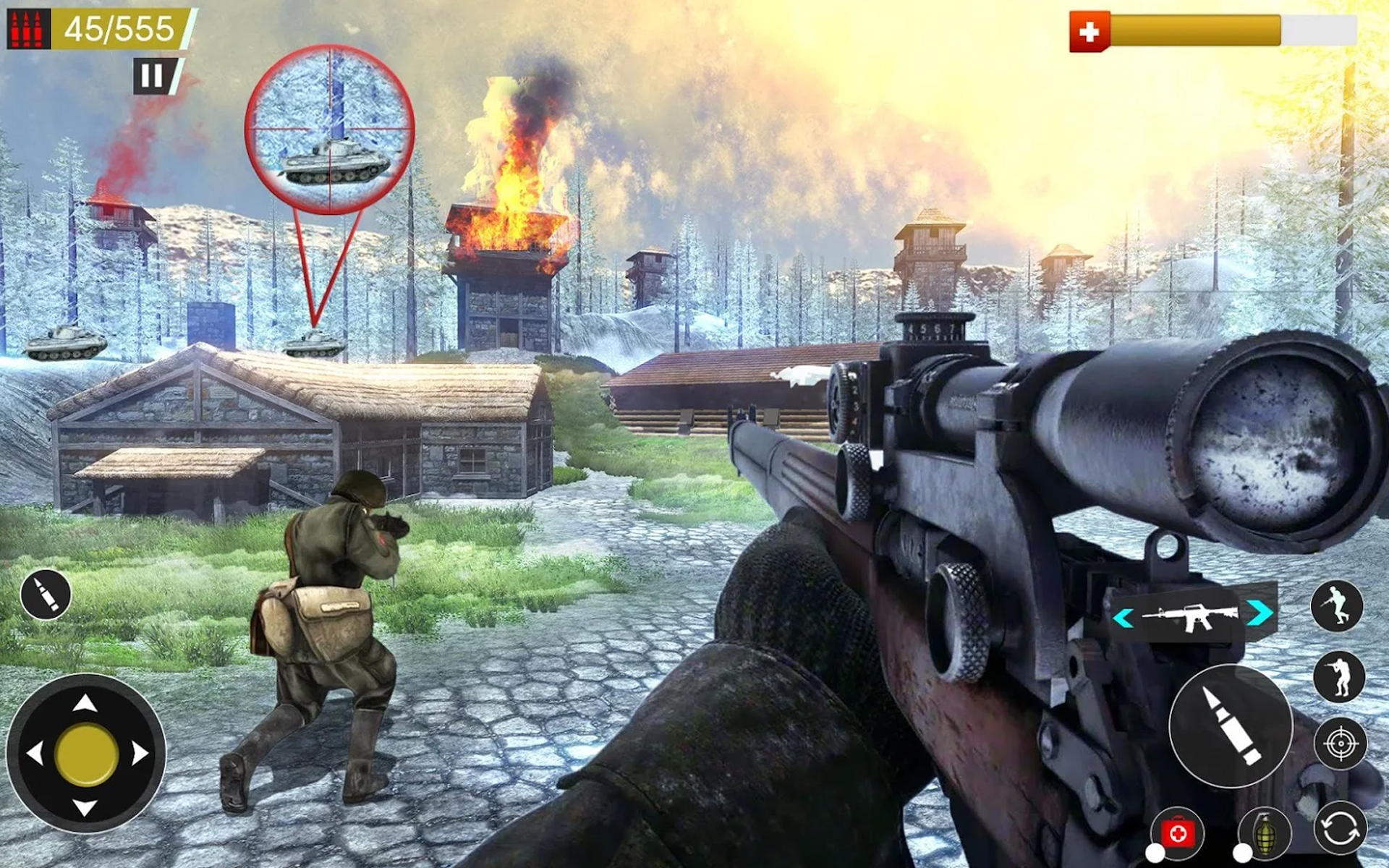 اسکرین شات 4 بازی World War 2 Gun Shooting Games