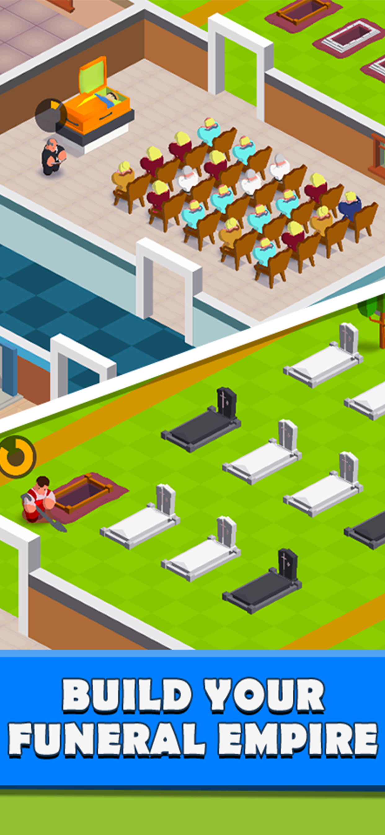 اسکرین شات 1 بازی Idle Funeral Tycoon