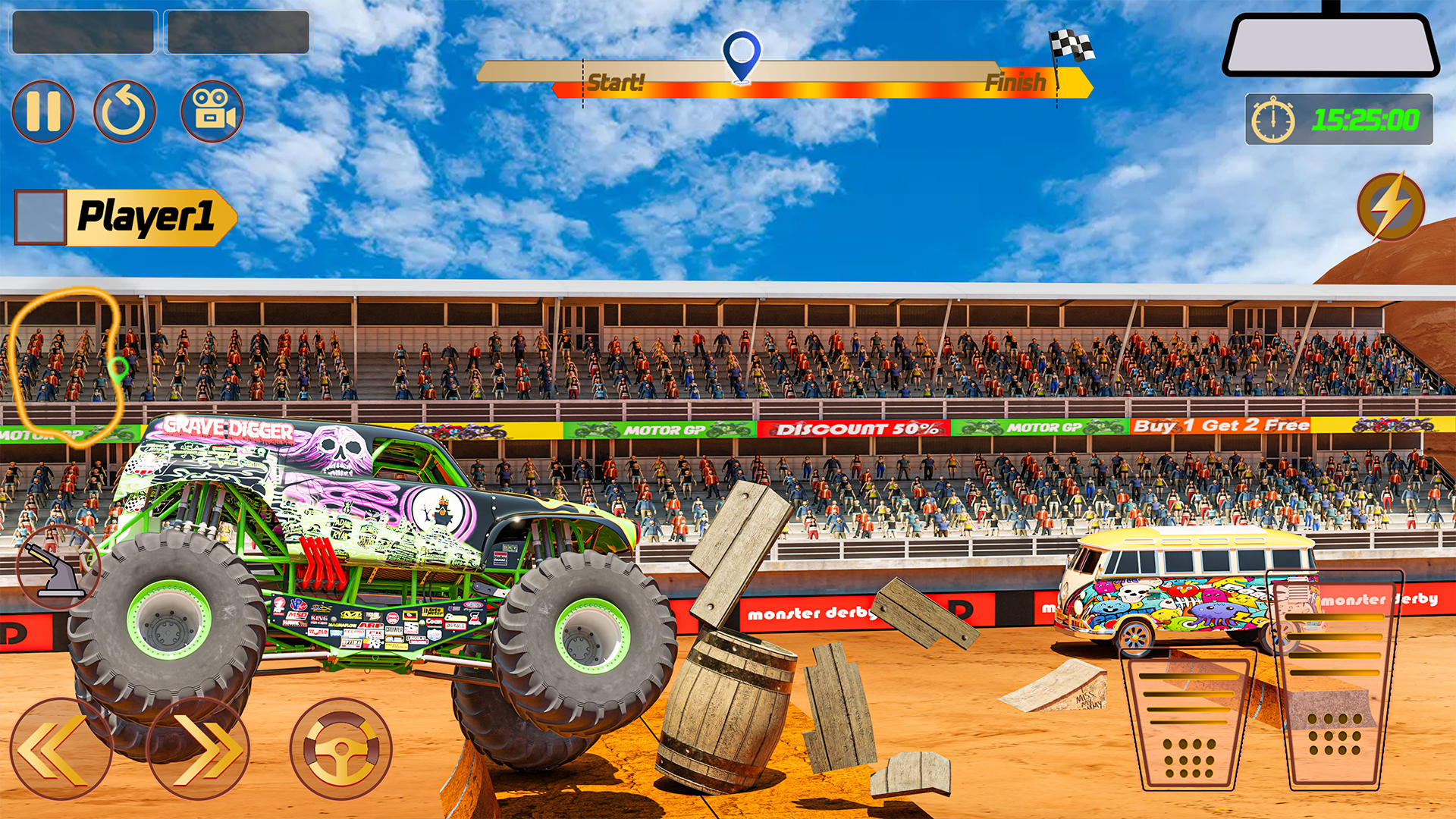 اسکرین شات 3 بازی Monster Truck: Derby Games