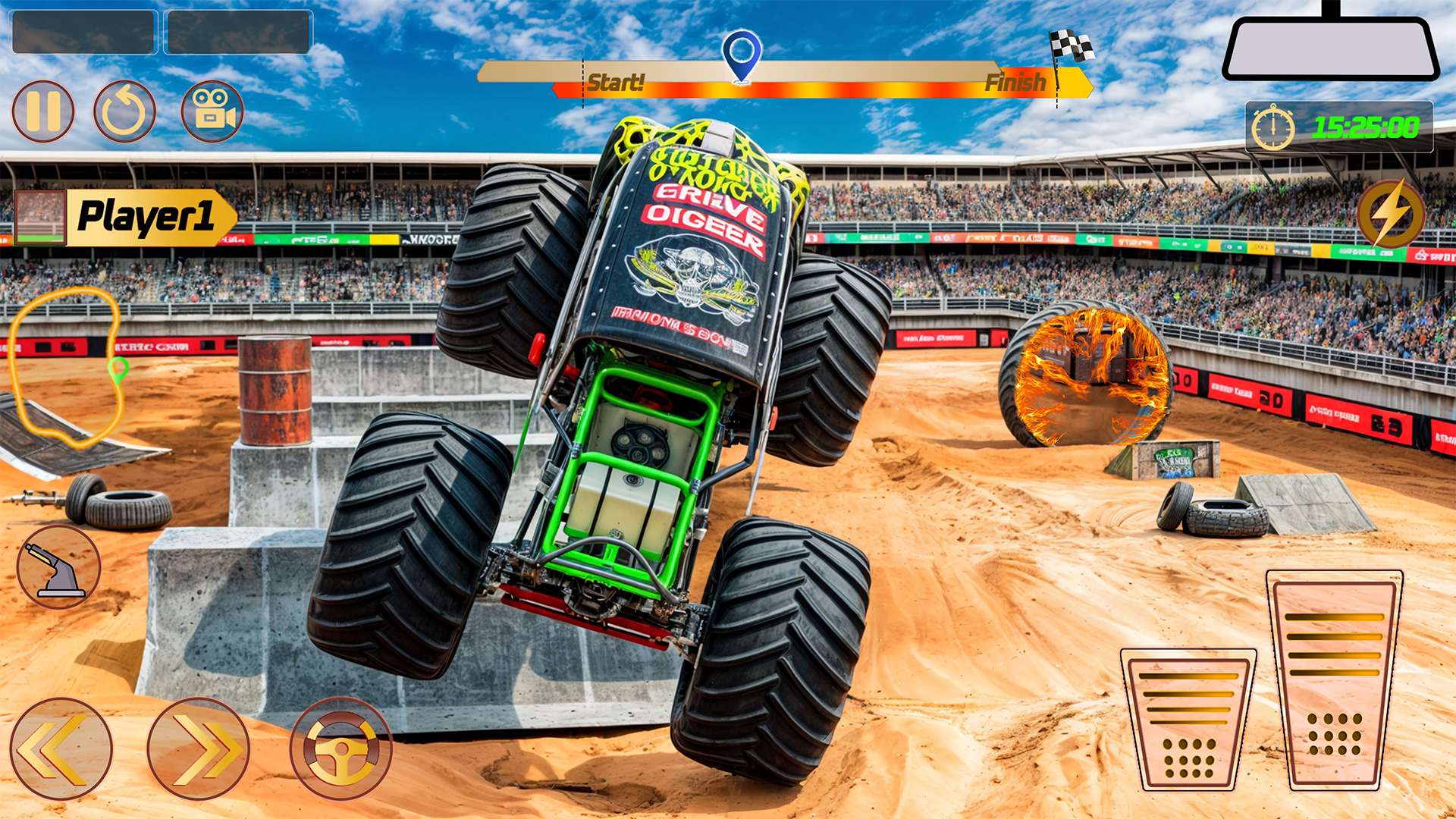اسکرین شات 1 بازی Monster Truck: Derby Games