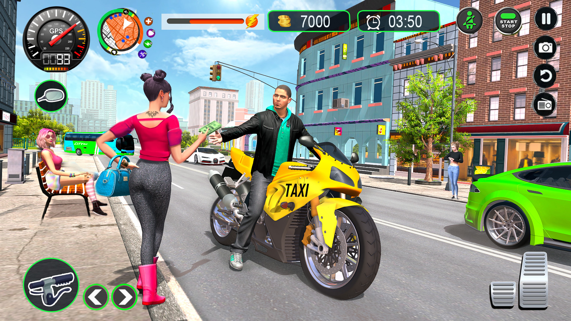 اسکرین شات 1 برنامه Flying Bike Driving Simulator