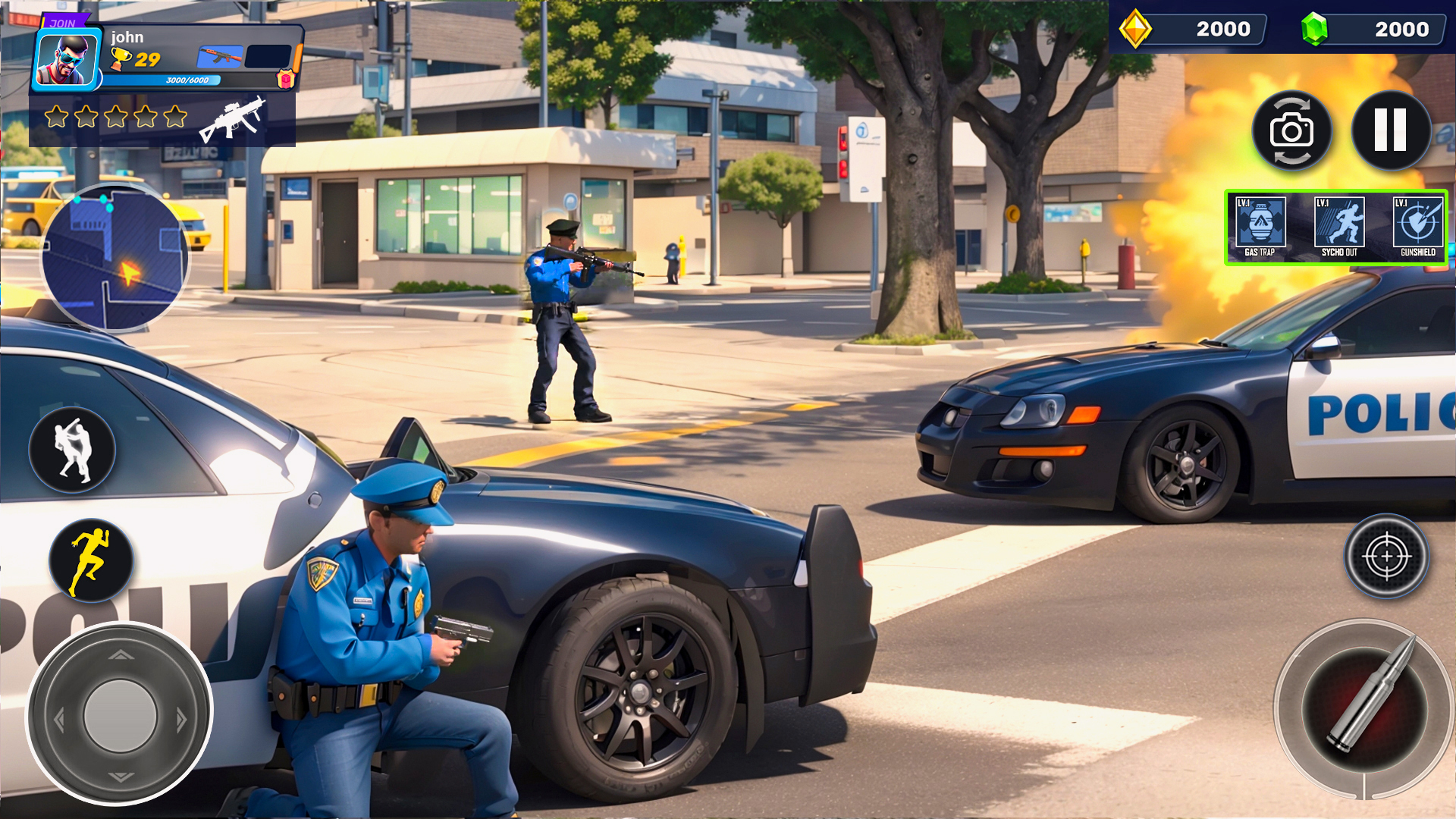 اسکرین شات 4 برنامه US Police Moto Bike Games