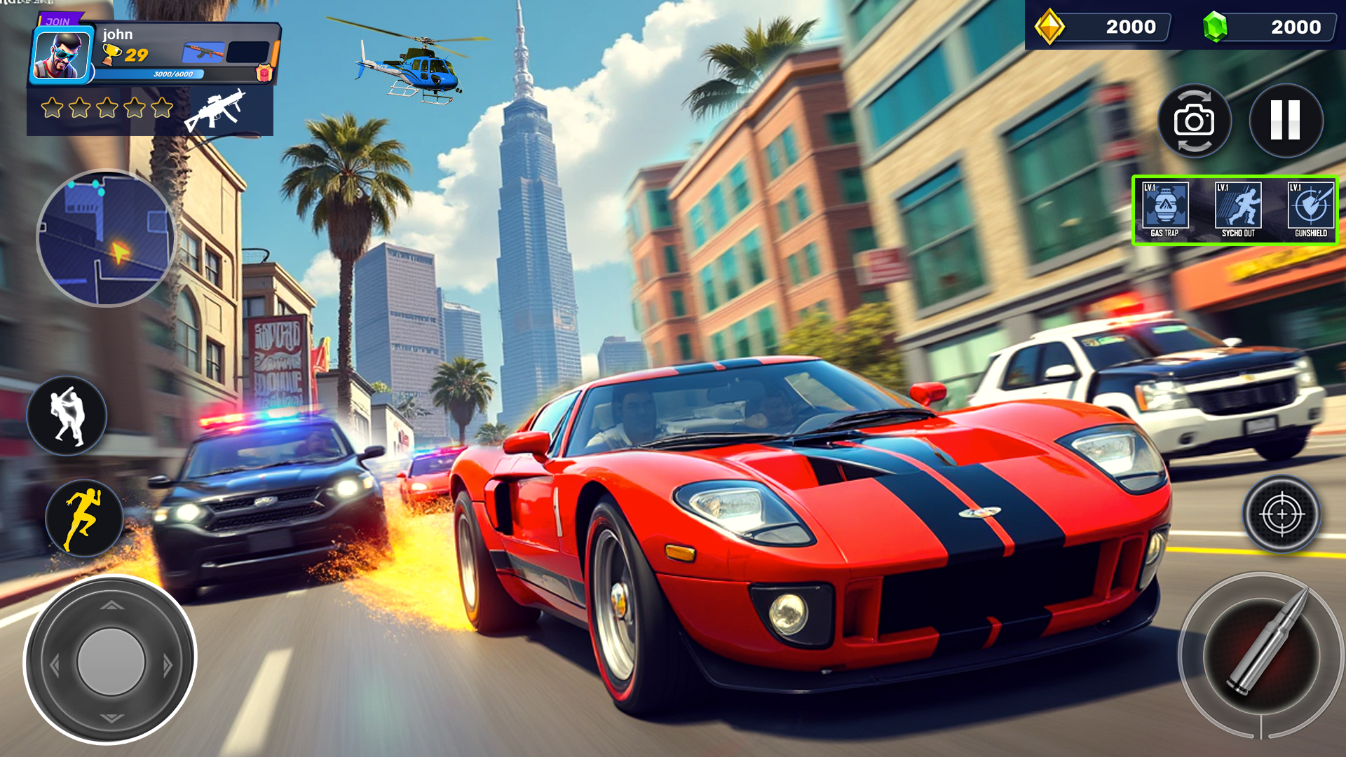 اسکرین شات 2 برنامه US Police Moto Bike Games