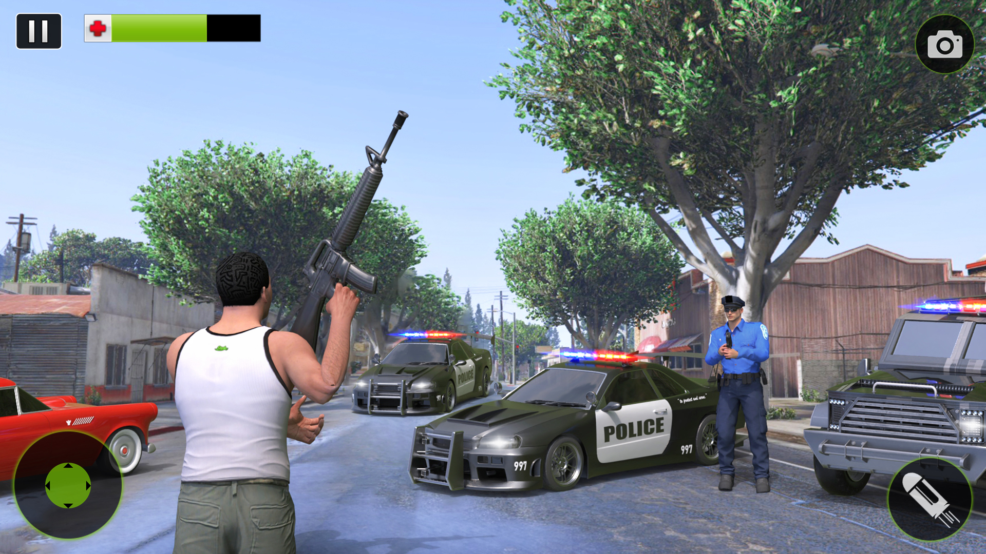 اسکرین شات 3 برنامه US Police Moto Bike Games