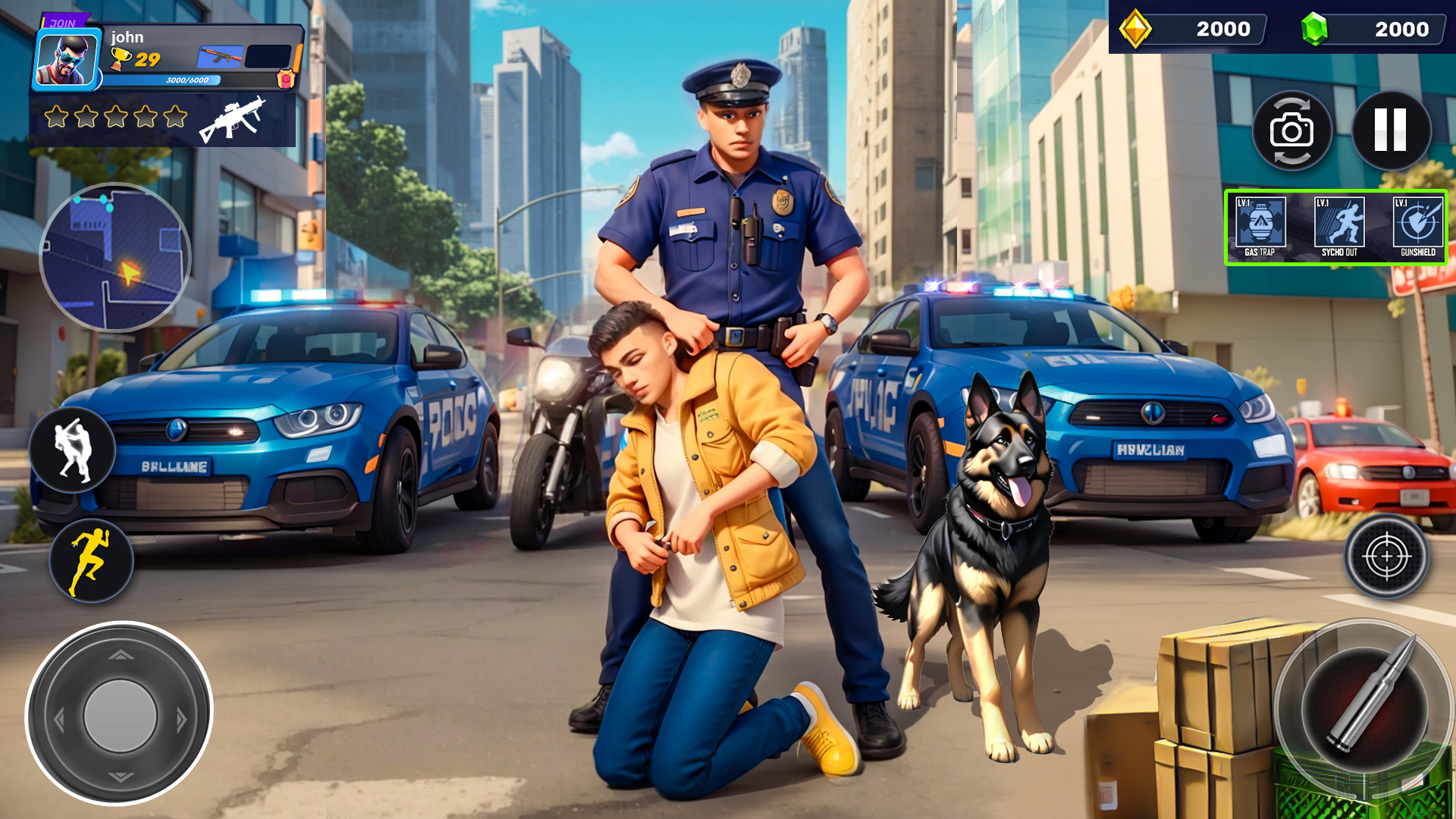 اسکرین شات 1 برنامه US Police Moto Bike Games